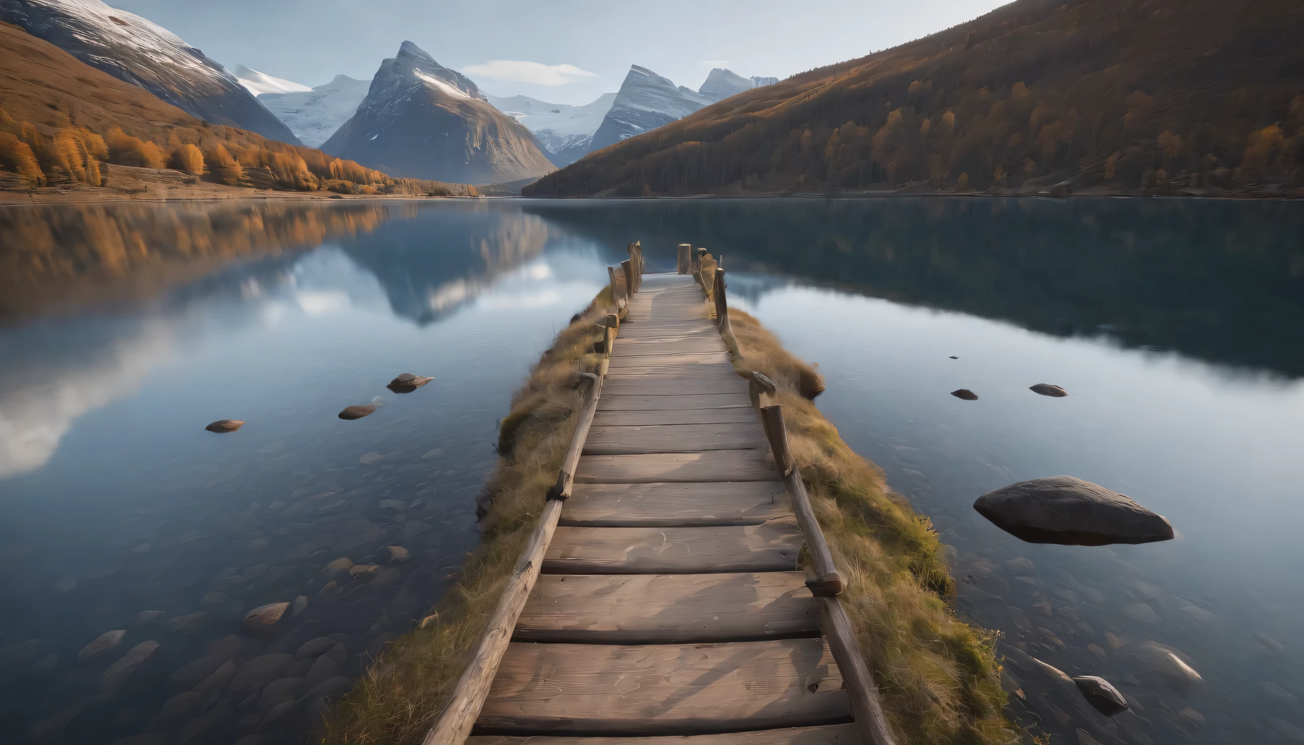 (Highly detailed CG Unity 8k wallpaper、masterpiece、highest quality、Super detailed)、(best lighting、best shadow、very delicate and beautiful)、highest quality、8k、Detailed facial depiction、masterpiece、highest quality、clear image quality、
Photos of winter scenery in Norway'Snowy landscape and glacial lake.。