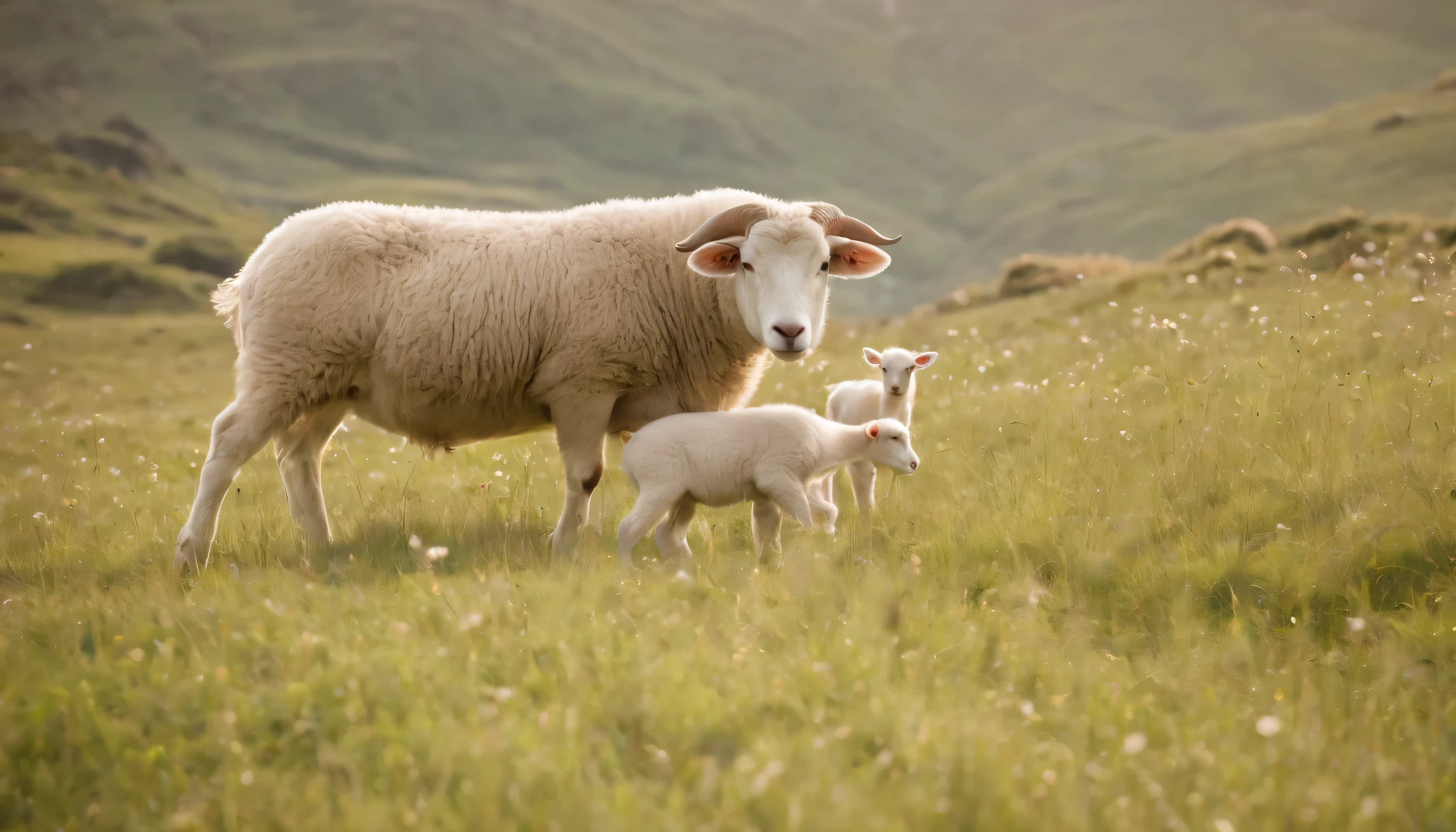 (Highly detailed CG Unity 8k wallpaper、masterpiece、highest quality、Super detailed)、(best lighting、best shadow、very delicate and beautiful)、highest quality、8k、Detailed facial depiction、masterpiece、highest quality、clear image quality、
Photo of a Norwegian summer meadow and landscape with sheep grazing.。