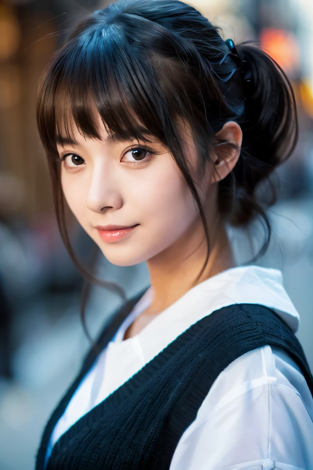 Top quality, 1 beautiful japanese woman,near future,cyborg