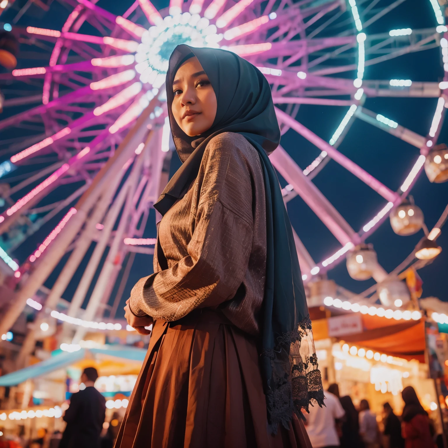 Indonesian women wearing hijab