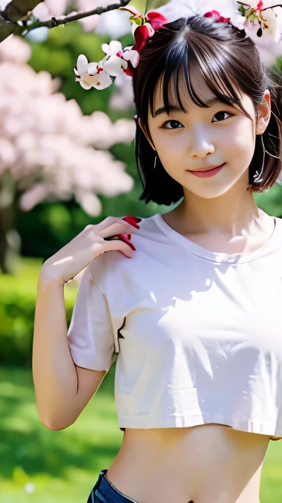 Female student　Japanese　very cute　Natural feel　boyish　16 years old　Shortcuts　sweets