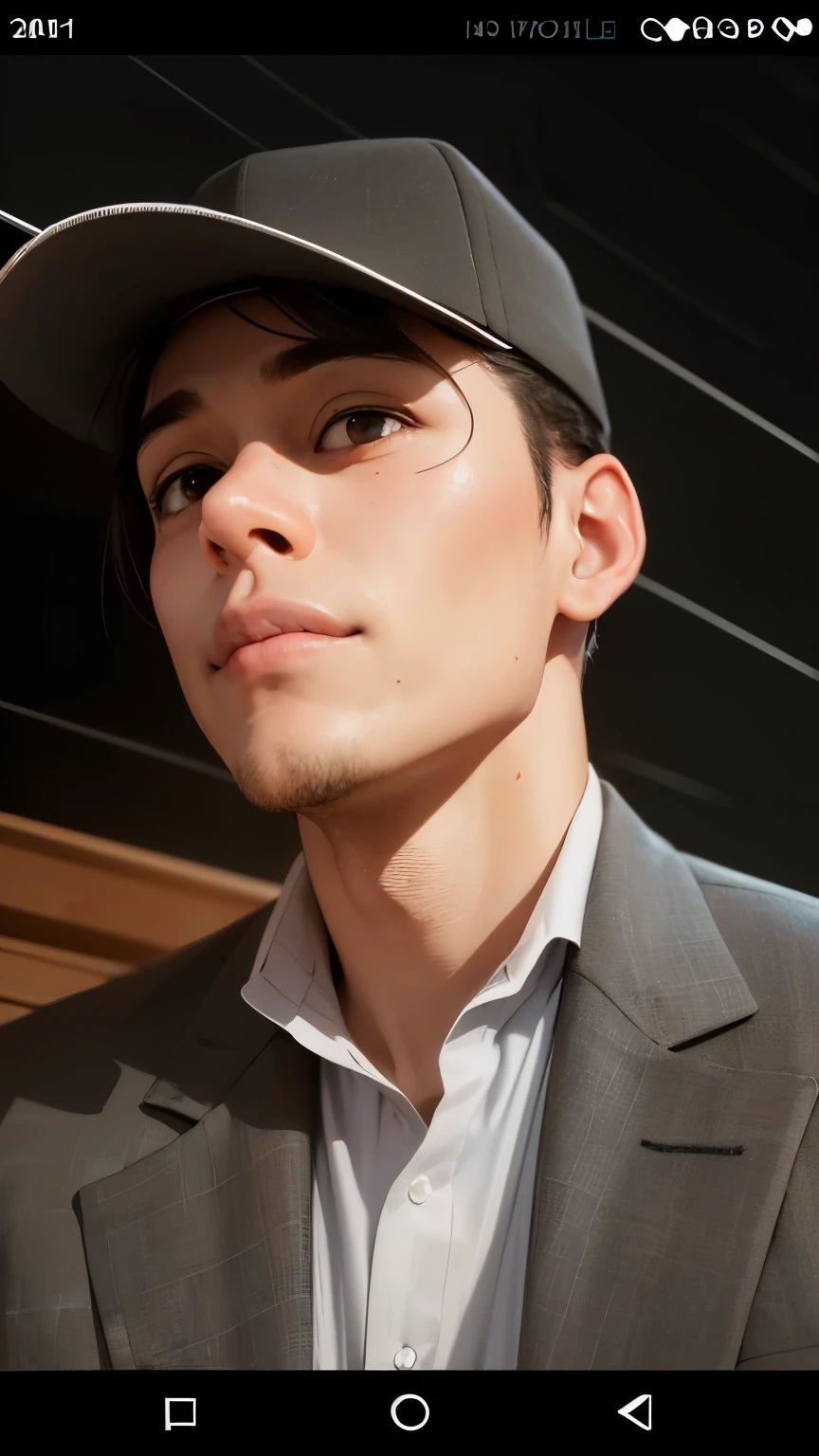there is a boy wearing a hat and a suit jacket, with accurate face, professional profile picture, portait photo profile picture, profile pic, profile picture 1024px, around 1 9 years old, candid picture, profile picture, taken in the early 2020s, headshot profile picture