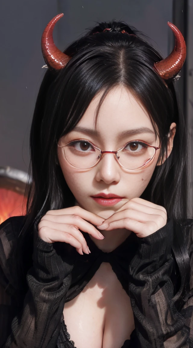 (highest quality,High resolution:1.2),(dark,Threatening:1.1),(Bad luckな:1.1), In the vortex of space,
Heart of a Goth Maiden, Very dark shade.
Her Eyes, Like dazzling fur in a starless haze,
A symphony of despair in their eyes.
Her Mogul Snaps, Mysterious Cemetery,
Think about it, The source of her sadness.
With her black hair swaying in the moonlight,
She weaves despair into her dreams.
oh, Her Soul, Shadow'Embrace,
Take me to space.
At each step of the Kelhudelgoring, She summons darkness,
Dance of the Void, Whippler Big Spark.
Her touch is an icy caress of the void,
In her vague existence, I am left confused.
For Love, Bumblewisk, Cosmic Power,
Stars shining in the endless night.
Confusion swirls, Let the emptiness cry out,
Our love is a dazzling dream in the universe.
Gothic Witch of the entire star world,
In your void, I find my soul.
Hypermaximalist, Anime Style, Breathtaking oil paintings, Surreal, Ultra-realistic digital illustrations that mimic the style of oil paintings, Seamlessly blends the psychedelic visionary art of Alex Grey with the biomechanical aesthetic of H.R. Giger. Great composition, masterpiece, highest quality, (devil,Satan,Lucifer:1.1),(devilish:1.1),(Bad luck,Bad luckな:1.1),(Powerful figure:1.1、Big Breasts、Glasses) 、 ((((Huge glasses, Nerd Glasses, thick glasses, Round Glasses)))),(((Big Breasts)))、(Red eyes glow:1.6)、(Red glowing eyes,Sharp teeth:1.1),(Black wings,thick,shabby:1.1),(hellish landscape:1.1),(fire,sulfur:1.1),(Threatening atmosphere:1.1),(dark shadows,Threatening presence:1.1),(Bad luck clouds,Stormy Skies:1.1),(dark,Spooky atmosphere:1.1),(Bad luck aura,Evil energy:1.1),(dark aura,cigarette:1.1),(intense heat,Burning Flames:1.1),(Surreal,Nightmare Visions:1.1),(Predicting the end:1.1),(Twisted corners,Fiery crown:1.1),(Bad luck whispers,devilish laughter:1.1),(Cry of pain,echoing screams:1.1),(Bad luck symbols,Ancient runes:1.1),(Mysterious Relic,dark artifacts:1.1),(Infernal Ritual,Ritual sacrifice:1.1),(devilish minio
