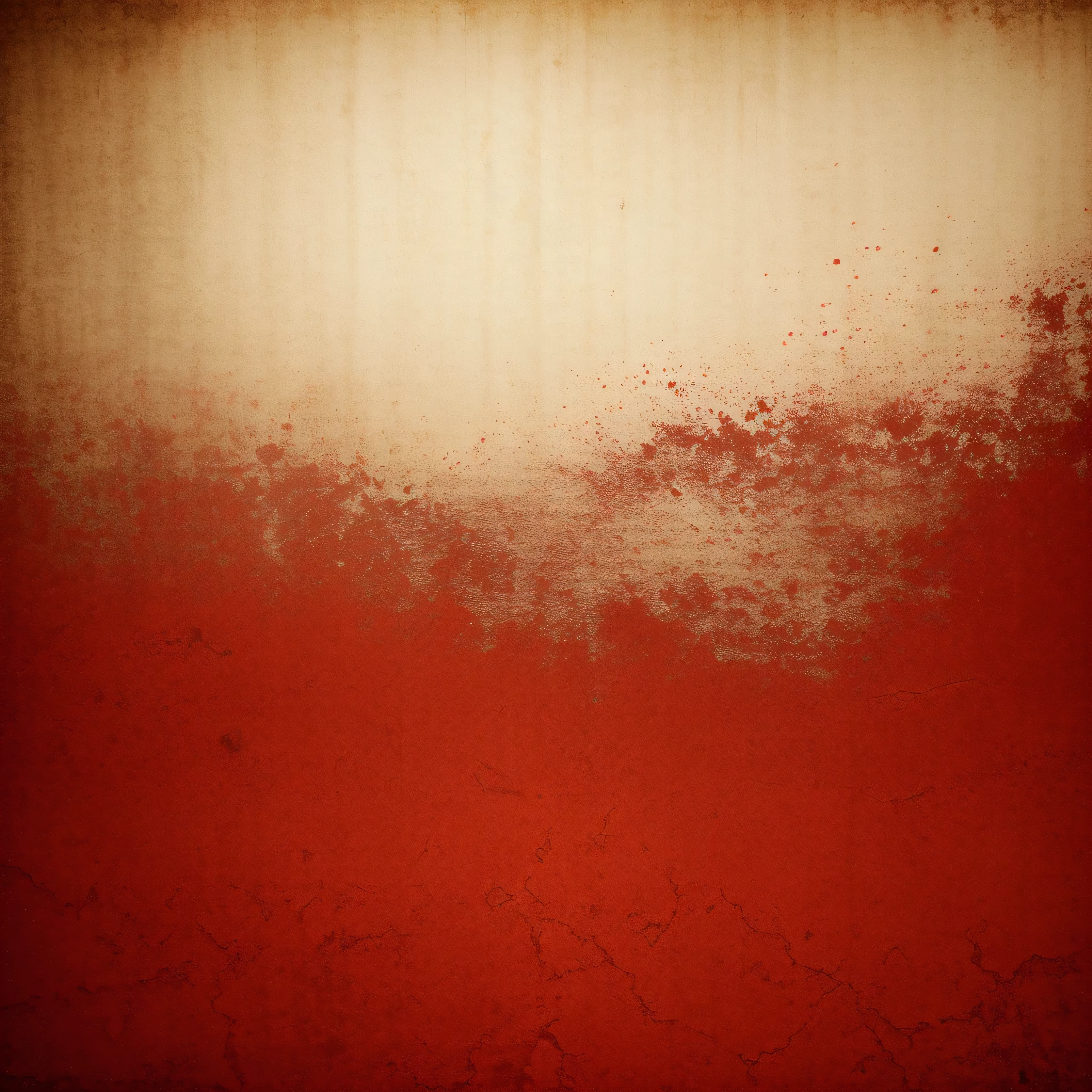 distressed rice paper background, antique, with splashes of red coler, high quality