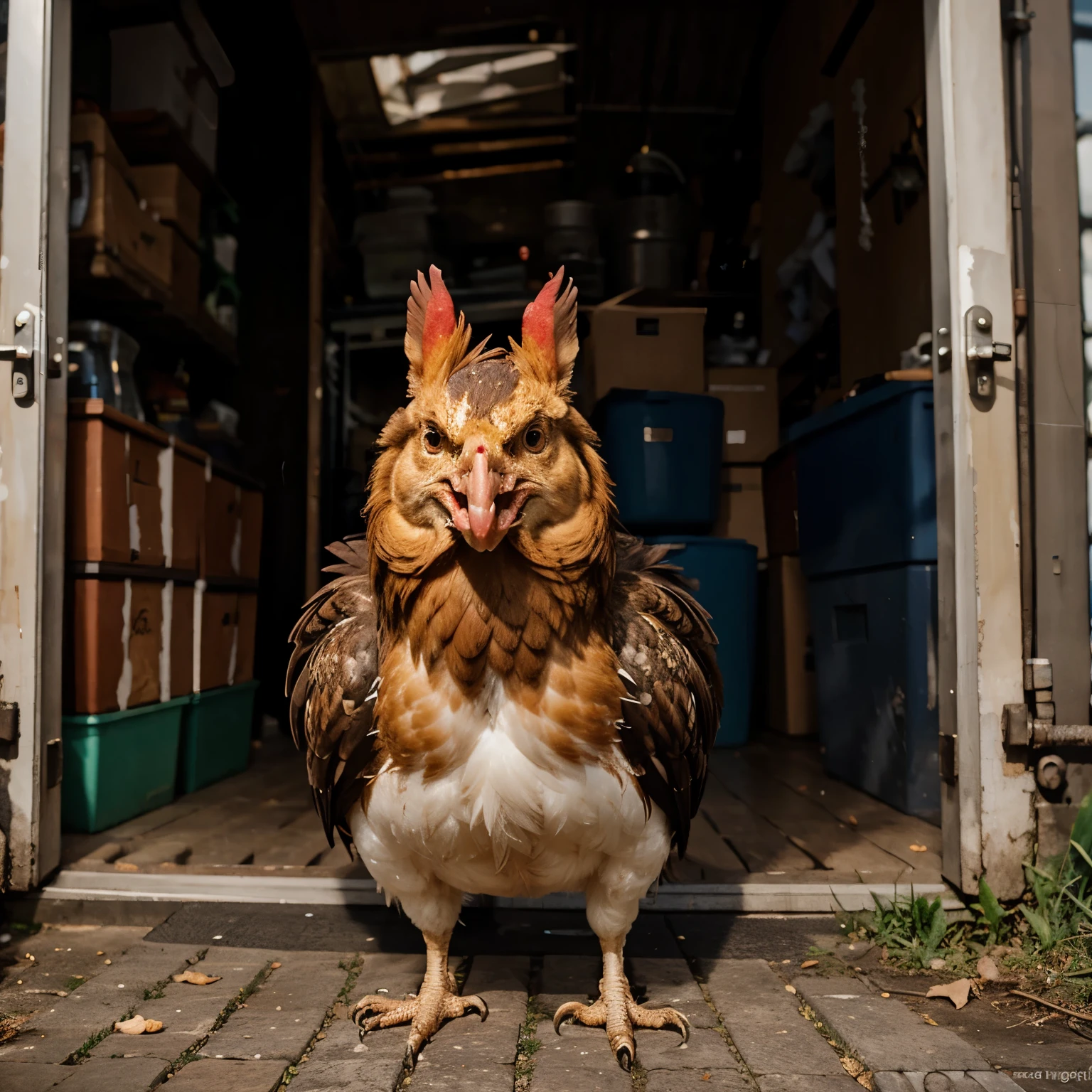 Angry chicken