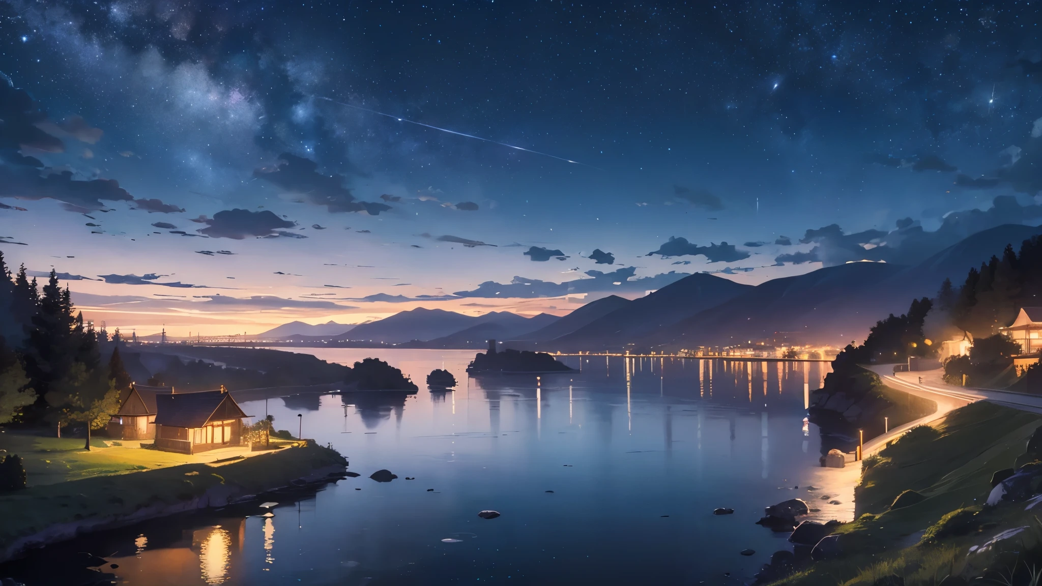 night view landscape