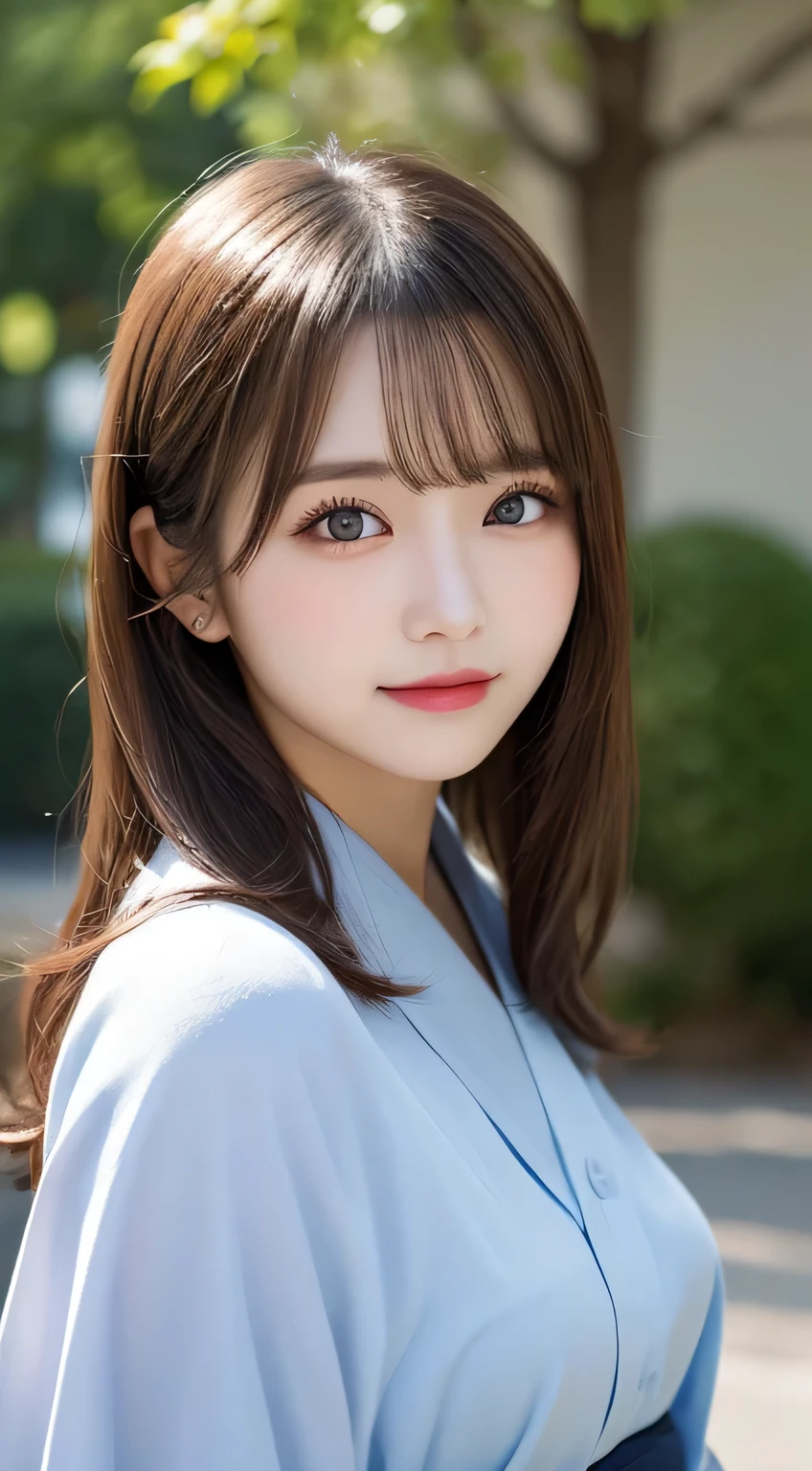table top, highest quality, shape, Super detailed, finely, High resolution, 8k wallpaper, 完璧なダイナミックな構shape, beautiful and detailed eyes,ランダムなcute髪,small breasts,natural color lip,smile、20 year old girl、cute、sexy shot looking at camera,Always blur the background,perfect and beautiful face,Take only the face,beautiful and detailed face、slim face and style,Big eyes、do gal makeup, yukata、 