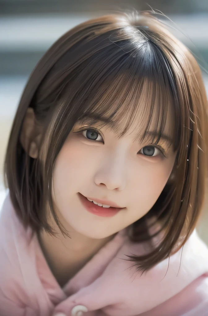 ((Highest quality)), ((masterpiece)), (Familiar), Perfect Face (Professional portrait, Realistic and perfectly shaped subjects:1.3), (masterpiece, Highest quality:1.2), (Realistic, Ultra-realistic, Realistic:1.3), Ultra-high resolution, Intricate details, Very detailed, (Extremely detailed CG, unity 8k wallpaper:1.3), Clear images, break (Japanese Idols, 24-years-old), (cute, cute), (Perfect Anatomy, Correct limbs:1.2), Beautiful and delicate down to the last detail, Beautiful and subtle eye and eye highlights, (Captivating eyes, Beautifully detailed eyes and face), No makeup, Stylish face, (Shiny skin, Realistic skin detail), (Brown Hair:1.2), (Mountain Girl:1.3), break、Summer Mountain Climbing、Bobcut、smile:1.1、freckles