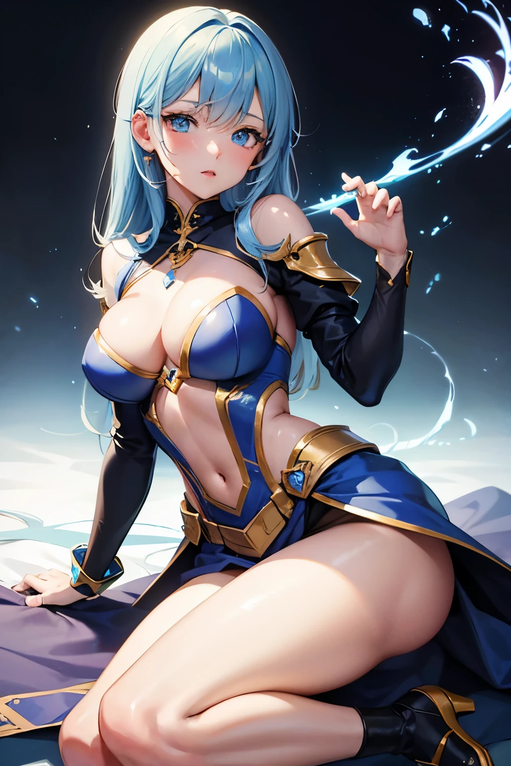 cute fantasy paladin woman