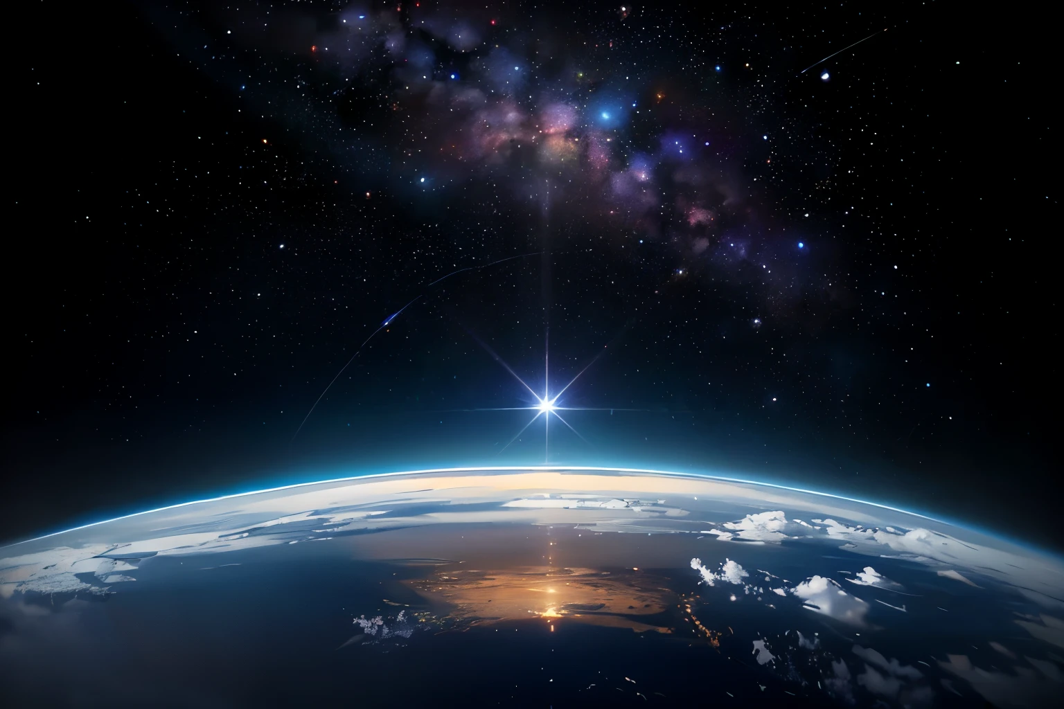 the moment of creation of the universe by god,8k,hyper realistic,-
