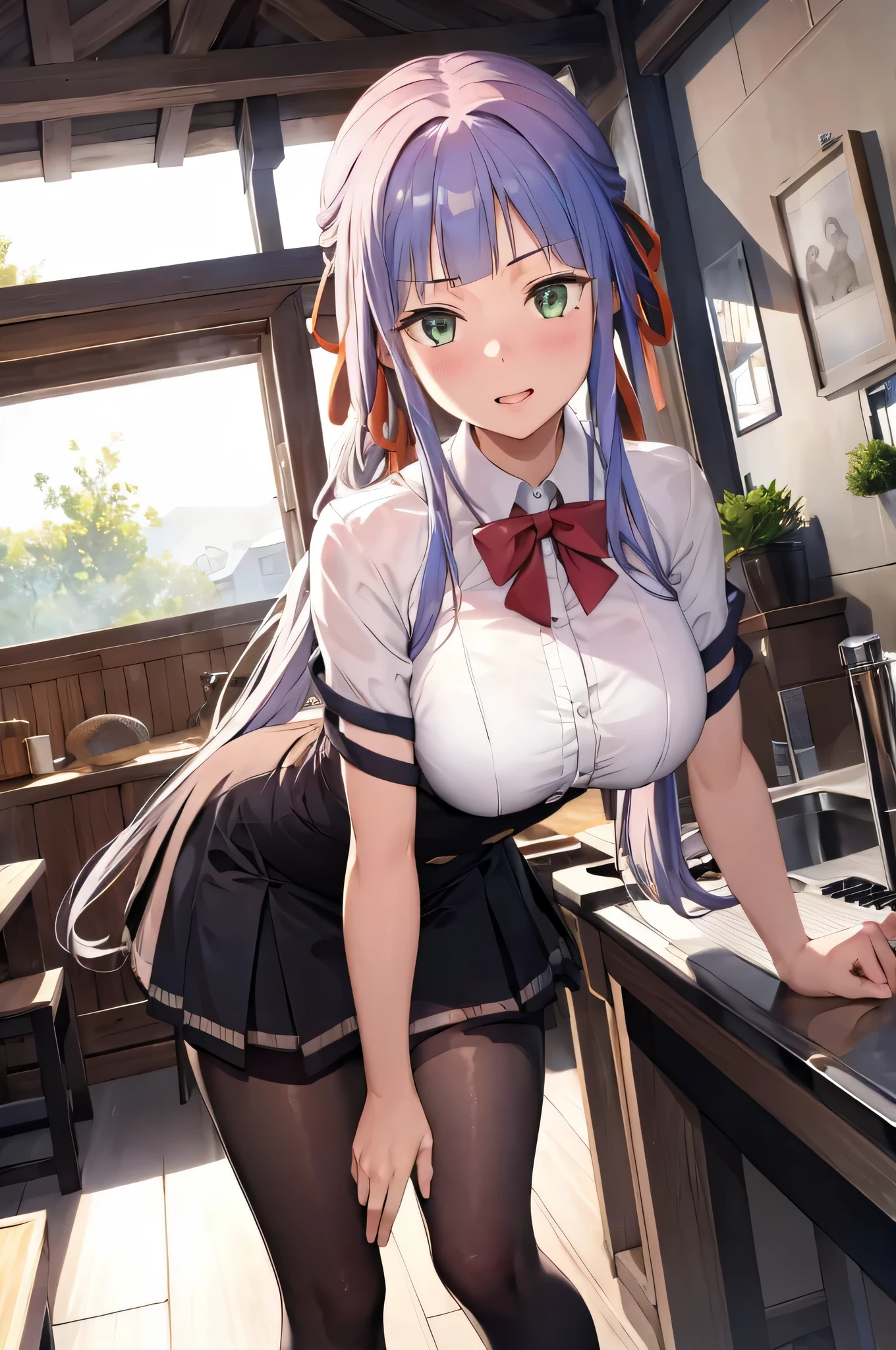 minase nayuki, embarrassed, blush, closed mouth