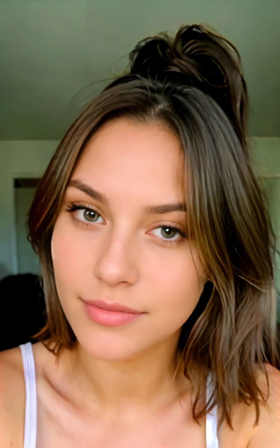 face card,beautifull girl,20 years,brown hayr