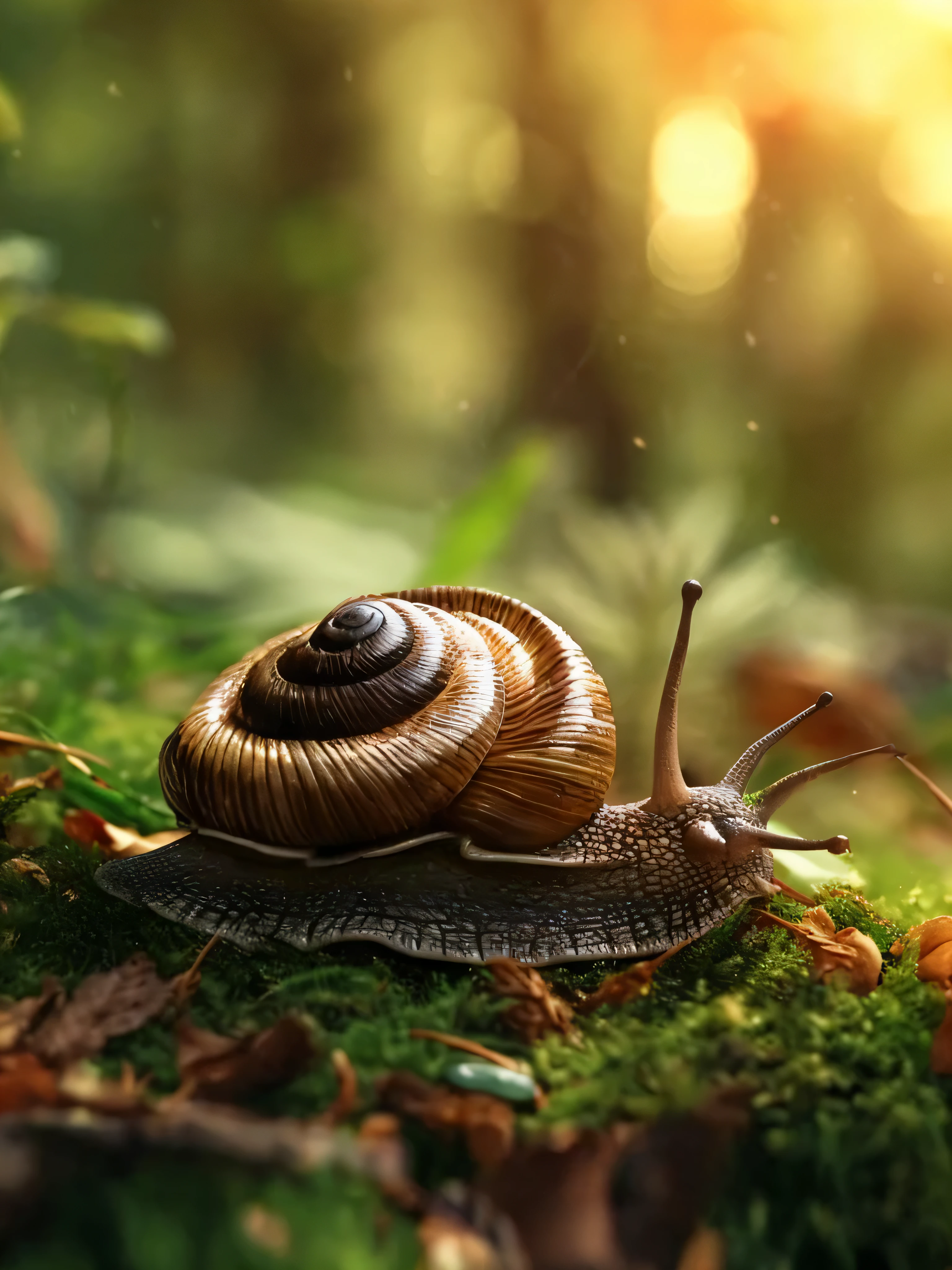 there is a snails that is sitting on a mossy surface, snails, snailss, Macro photography 8K, Amazing wallpapers, snails shell, High quality wallpaper, snailss vs worms, mobile wallpaper, phone wallpaper, beautiful nature, Surreal graphics, Highly realistic photos, High quality desktop wallpaper, Natural and realistic rendering, desktop background, Paul Basson, High quality wallpaper