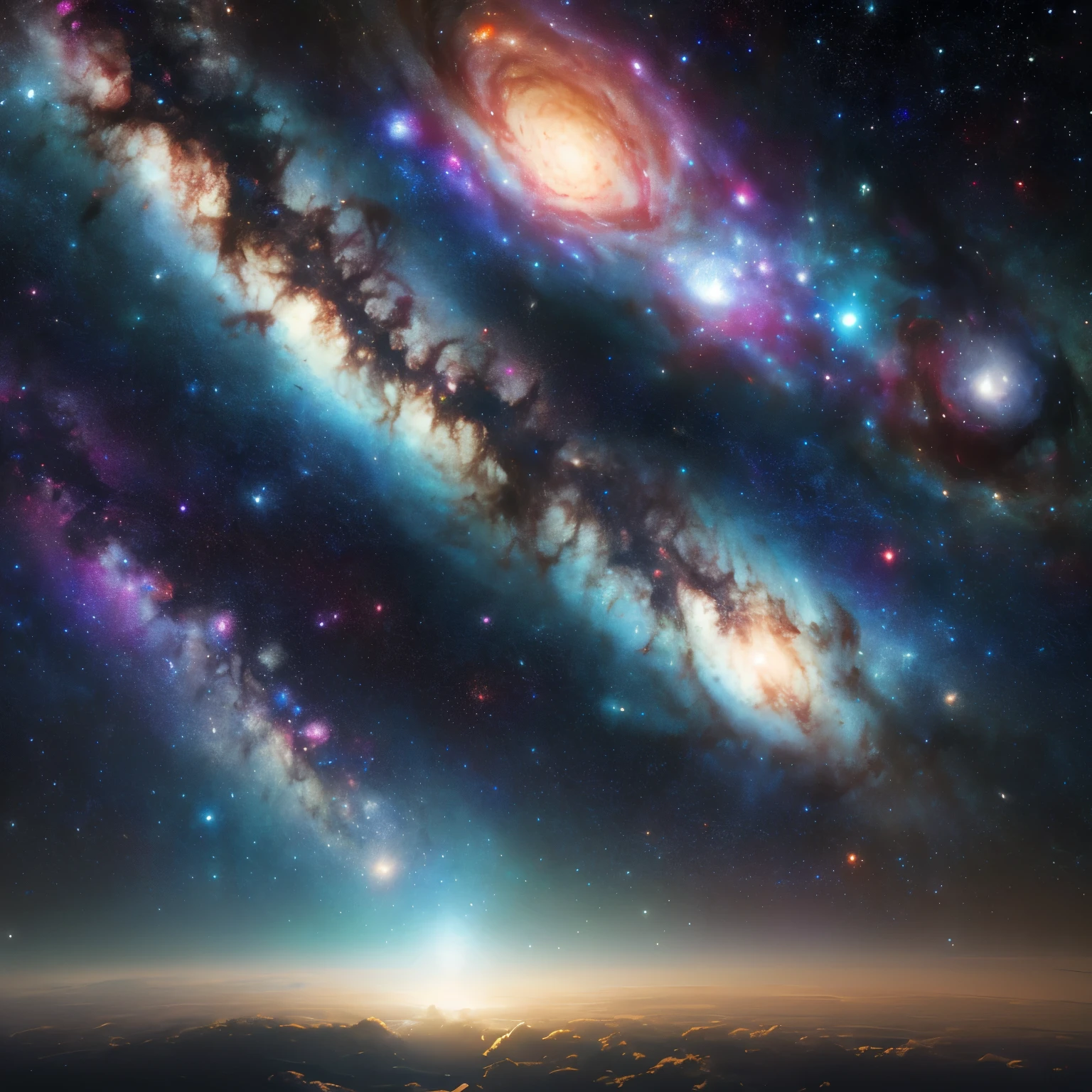 Masterpiece, Best quality, high quality, extremely detailed CG unity 8k wallpaper, depth of field, HDR,,Photorealistic,extremely detailed, difficult, High detail, Universe, space, galaxy, stars, planets, astronomy, space, heavenly, nebula, black hole, solar system, cosmic rays, supernova, deep space, Astronomical objects