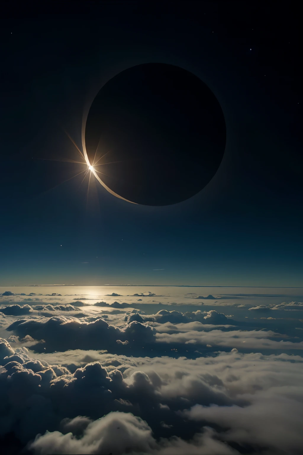 anime, eclipse, papel de parede 1366x768, paisagem
