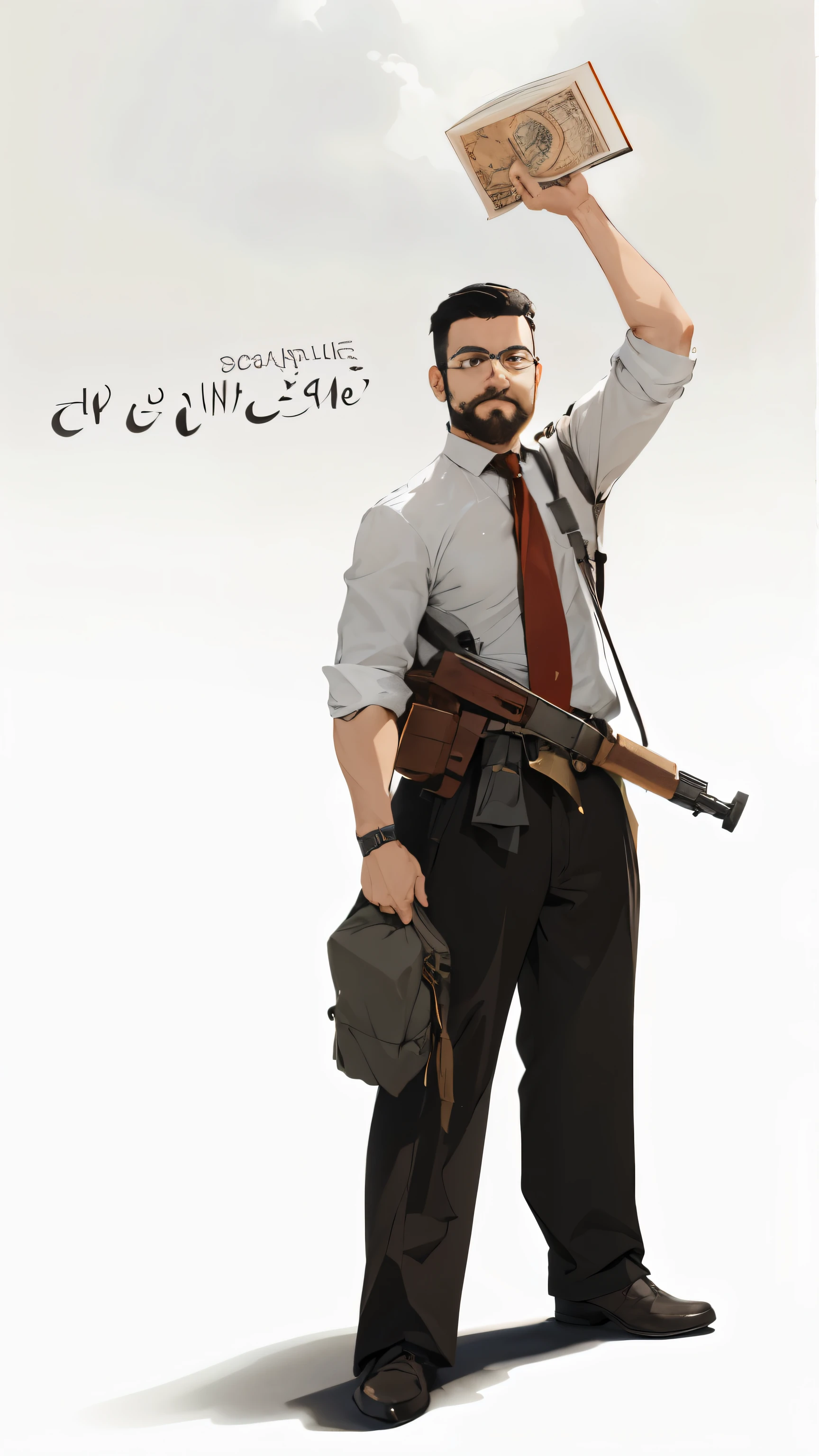 absurdities, High accuracy, Very detailed, (1 man:1.3),
break، يحمل رشاش كلاشنكوف، ومحفظة ، وكتاب ، قميص أبيض ، ربطة عنق ، سروال أسود
, Create a minimalist design, With clean lines, Simple forms, Focus on composition and balance.
break
, Arrest the agent of chaos, With the ability to disable the system, Spread confusion, They thrive in unexpected situations.
break
, Take a photo in low light, With minimal lighting and a focus on the fine details and atmosphere of the scene.
break
, Capture a city view of Jerusalem, Jerusalem, bustling streets, And a dynamic atmosphere.
break
, Create a scene of children playing, Seize their innocence, energy, A sense of wonder and exploration.
break
, Create an image inspired by the beauty of Jerusalem, With fine lines, Flat colors, Focus on style and composition.