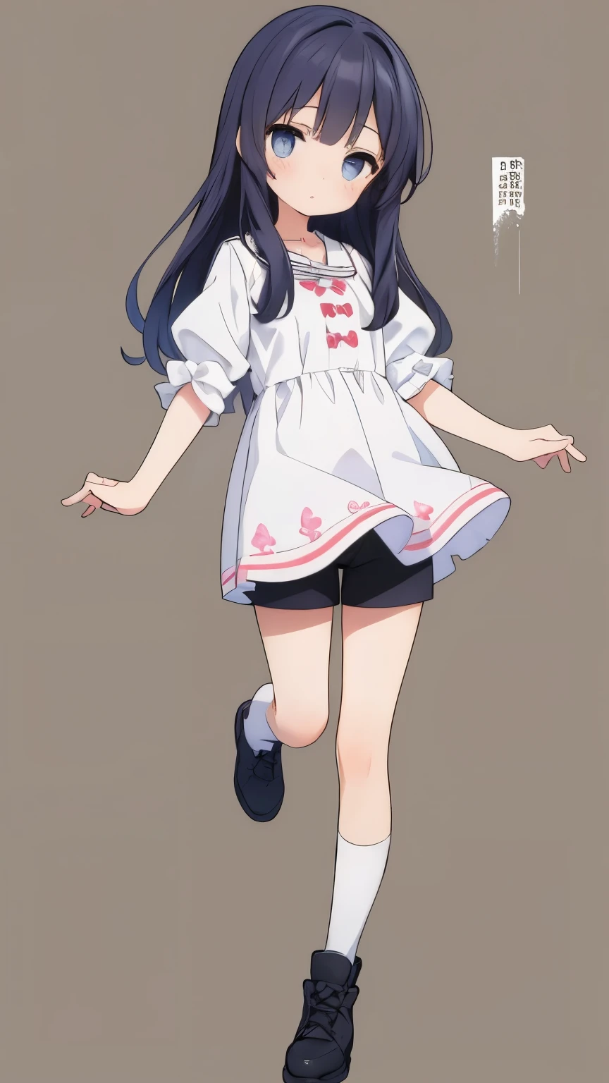 highest quality、masterpiece、delicate、full body figure、Spring clothes、(culotte shorts:1.3)、、、cute girl、(12 year old girl:1.3)、beautiful background、