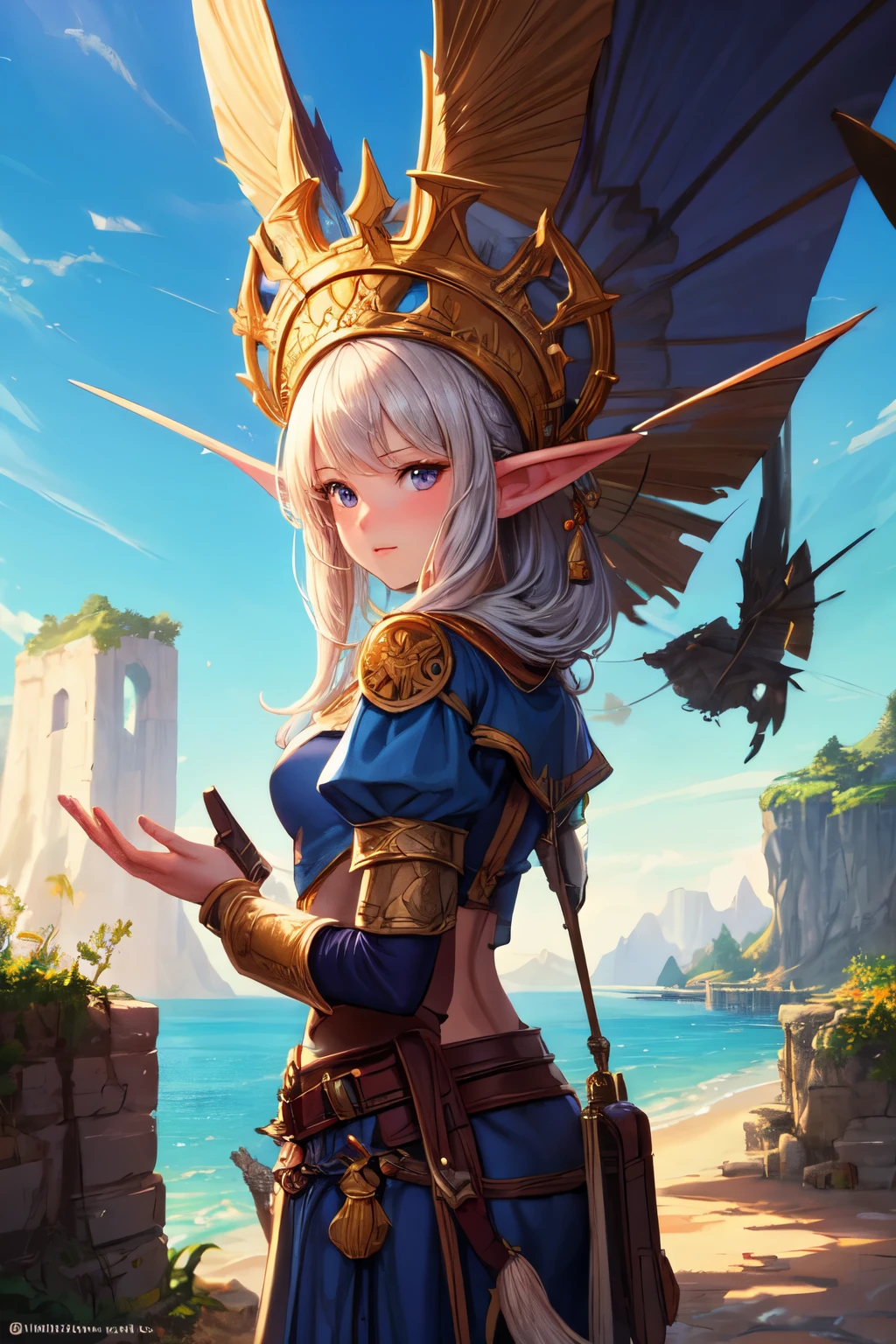 A beautiful dnd illustration with amazing background