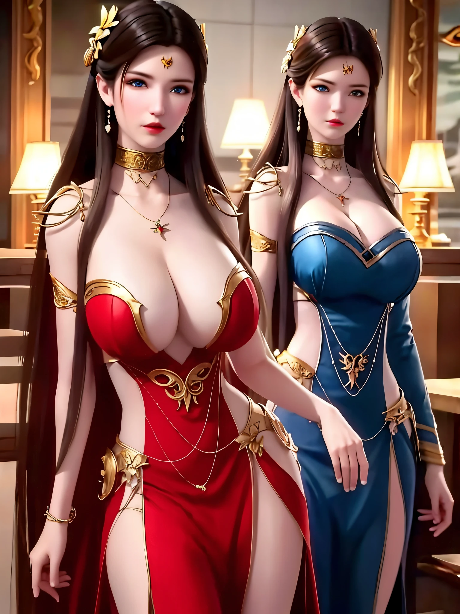 Unreal Engine 5 Realistic Rendering, detailed lips, long wavy hair, serpents for hair, fierce expression, pale complexion, mesmerizing gaze, mythical creature, dark and mysterious background, artistic oil painting style, vibrant colors, soft lighting, (hyperrealistic), (illustration), (high resolution), (8K), (extremely detailed), (best illustration), (beautiful detailed eyes), (best quality), (ultra-detailed), (masterpiece), (wallpaper), (photorealistic), (natural light), (detailed face), (high detailed realistic skin texture), (anatomically correct), (solo), (1 girl:1.49), (high detailed realistic hair), (caramel hair:1.35), (heterochromic eyes), (detailed eyes), (blue eyes:1.37), (sparkling eyes), (realistic huge breasts:1.5), (long legs), (slender abs), (dynamic pose), (closed tiny mouth:1.3), (concentrated expression), (upon body from head to thigh:1.33)