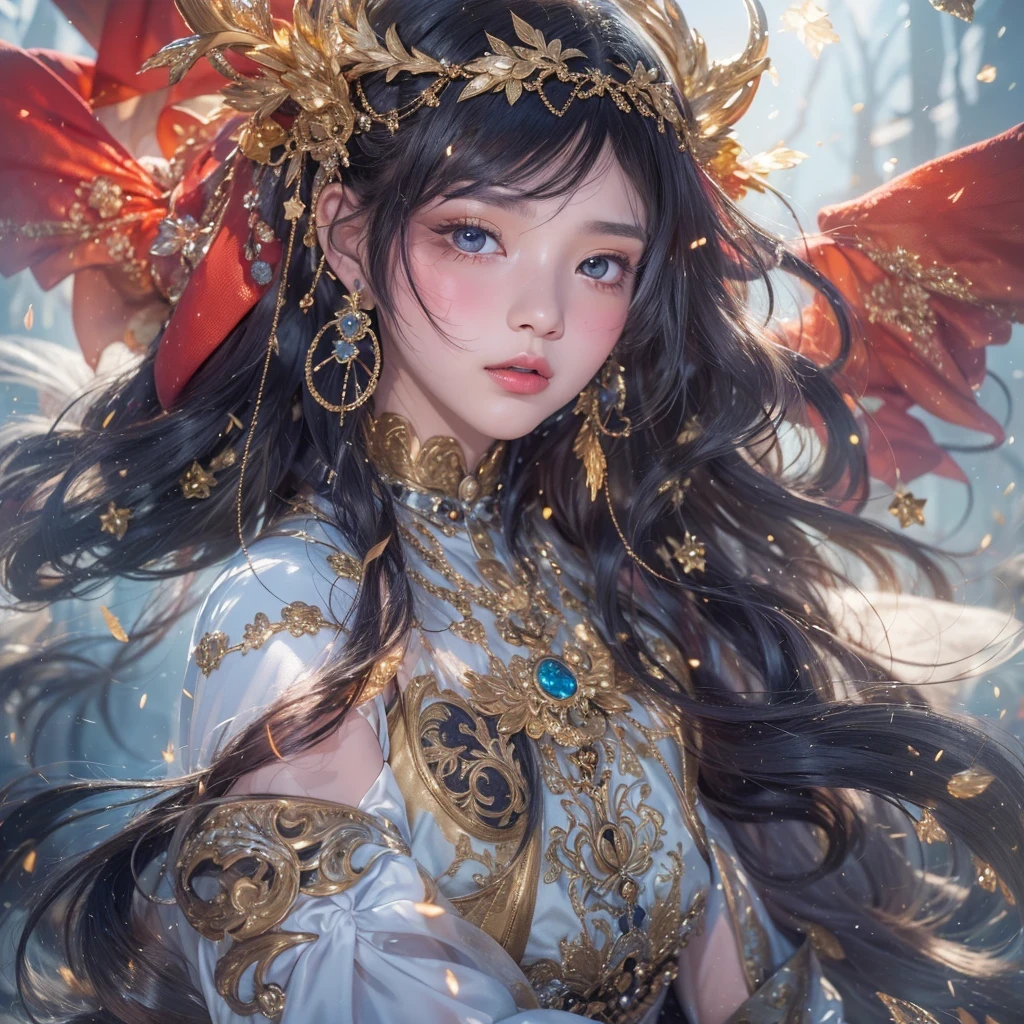 Antlers Flying Nine Tails Light Blue Heavenly Master Flame Hair Star，novel，Torch Night Black Gold Orange Snake Print Silk Trousers，Rouge Diamond Tulle Sheer Lizard Print，Fat girl flying in space in the snow 1:900 miniatures，side view，pure transparency，put on boxing gloves，佩戴金框反Light挡风玻璃眼镜，Panoramic super wide angle，very happy，Authentic and delicate texture，Strong visual impact，super detailed，dream girl，delicate face型，beautiful eyes，Hair floating in the air， cherry style，Zhou Xiaotong，crystal clear，Good sense of perspective，Light影效果，16KLight滑，surface reflected Light，flowing black hair，Water Goddess 32K，complicated，grace，Very detailed，Gorgeous，digital photography，Autumn Cowboy Shooting，Surrealism，broken ruby，defeat magic，Water magic entanglement，（masterpiece，Light，beautiful eyes：1.2），high dynamic range，void 5 energy storm，(china 1 girl，black eyes:1.5），rouge skin，porcelain skin，(sit on stone：1.5），delicate face，black hair，穿上Gorgeous金色铠甲，take off shoulders，，short skirt，beautiful golden armor，it&#39;it&#39;It&#39;s raining，With a shy head down，Turn your back to the camera，masterpiece，side,side portrait close-up