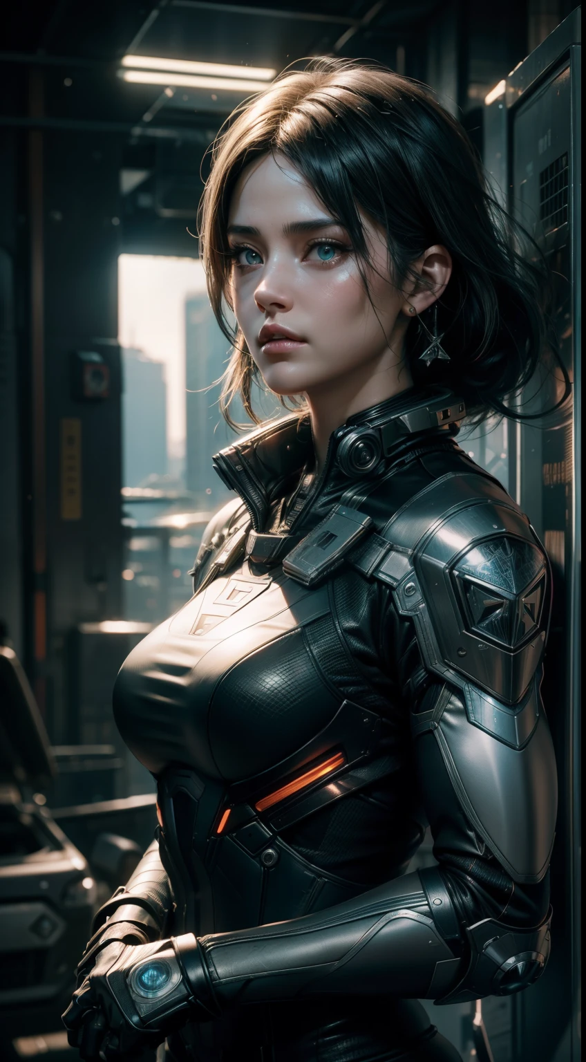 (Best Quality, 8K), Beautiful Cyberpunk Female Masterpiece, Detail: 1.4,
With intricate precision and unmatched beauty, this image showcases a cyberpunk female figure in her finest form. Human development report in high dynamic range presents the human anatomy in a hyper-realistic manner, enhanced by ray tracing technology and NVIDIA RTX. Super resolution and Unreal 5 add to the lifelike experience with subsurface scattering, PBR texture, and post-processing techniques.

Anisotropic filtering ensures maximum clarity and sharpness as multi-layer textures alternate between albedo and specular maps, providing stunning surface coloring. M