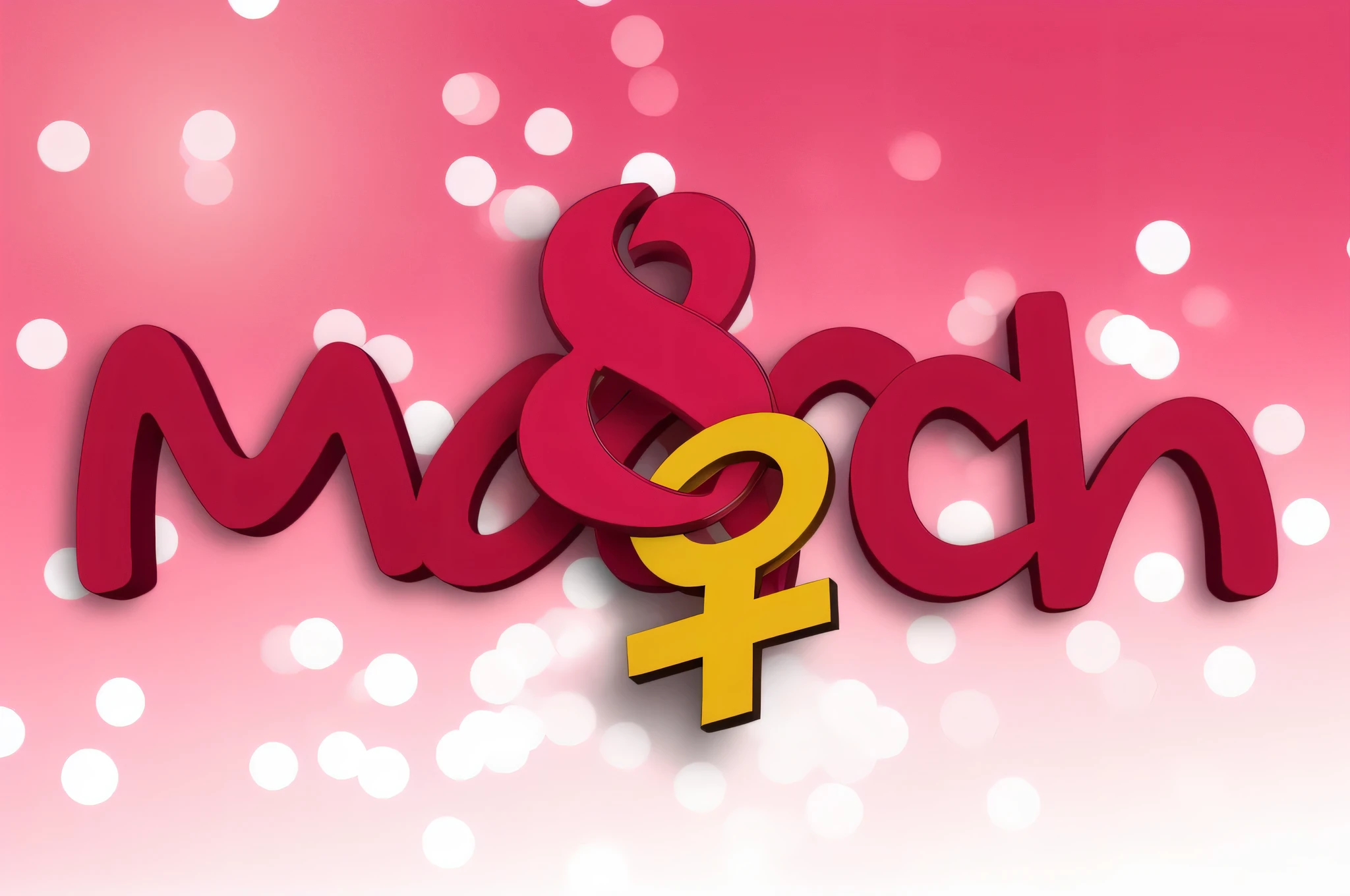 a close up of a pink background with a red and yellow symbol, men and women, mscow, man and woman, male and female, promo art, c 4 d ", kitsch, pink and red color scheme, women, pink and red color style, pink and red colors, group photo, illustration!, promo image, marischa becker, matchach