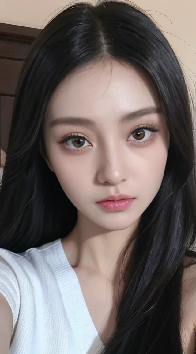 A girl has a special temperament, exquisite makeup, exquisite facial features, big eyes and double eyelids. The selfie of life focuses on the girl’s temperament 8k
