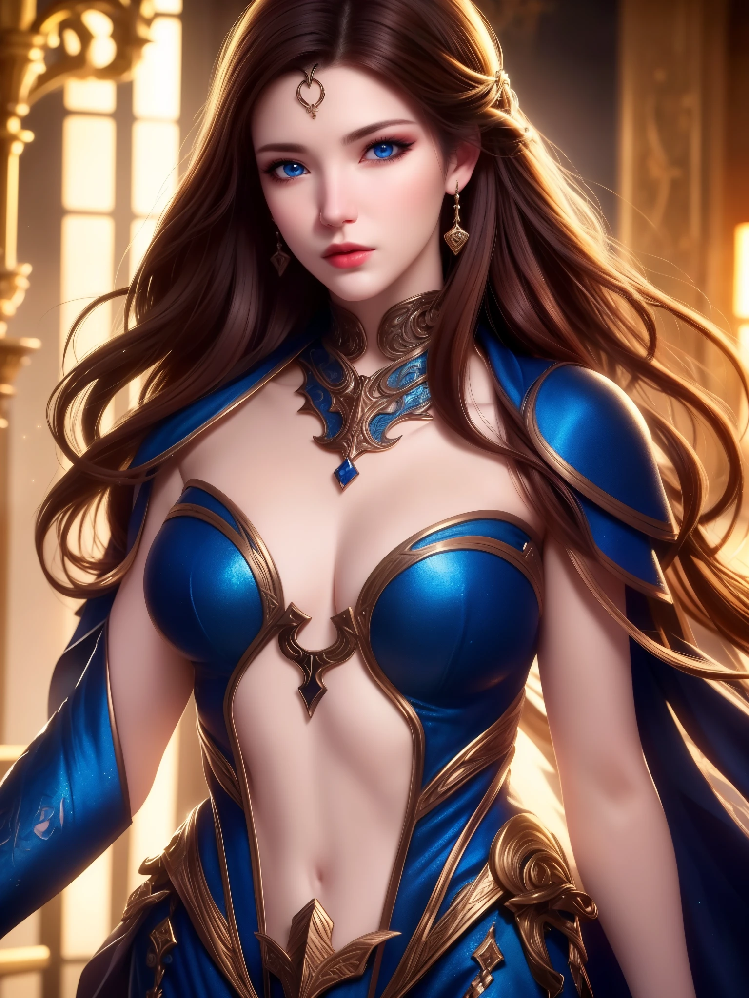 detailed lips, long wavy hair, serpents for hair, fierce expression, pale complexion, mesmerizing gaze, mythical creature, dark and mysterious background, vibrant colors, soft lighting, (hyperrealistic), (illustration), (high resolution), (8K), (extremely detailed), (best illustration), (beautiful detailed eyes), (best quality), (ultra-detailed), (masterpiece), (wallpaper), (photorealistic), (natural light), (detailed face), (high detailed realistic skin texture), (anatomically correct), (solo), (1 girl:1.51), (high detailed realistic hair), (caramel hair:1.35), (heterochromic eyes), (detailed eyes), (blue eyes:1.37), (sparkling eyes), (realistic big breasts:1.5), (slender abs), (dynamic pose), (closed tiny mouth:1.3), (concentrated expression), (upon body from head to thigh:1.33)