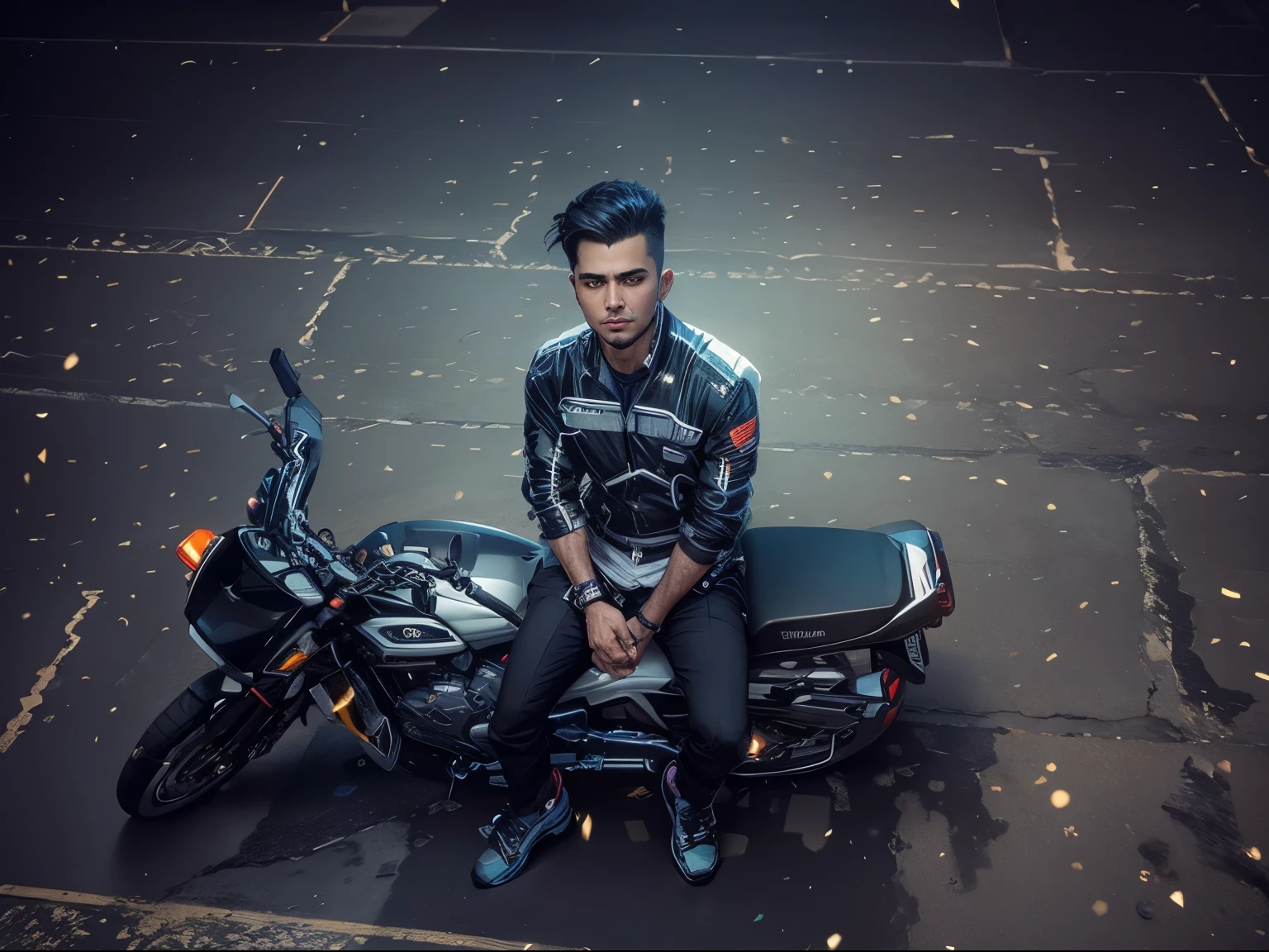 Change background Cyberpunk Handsome boy, realistic face, 8k, Ultra realistic,