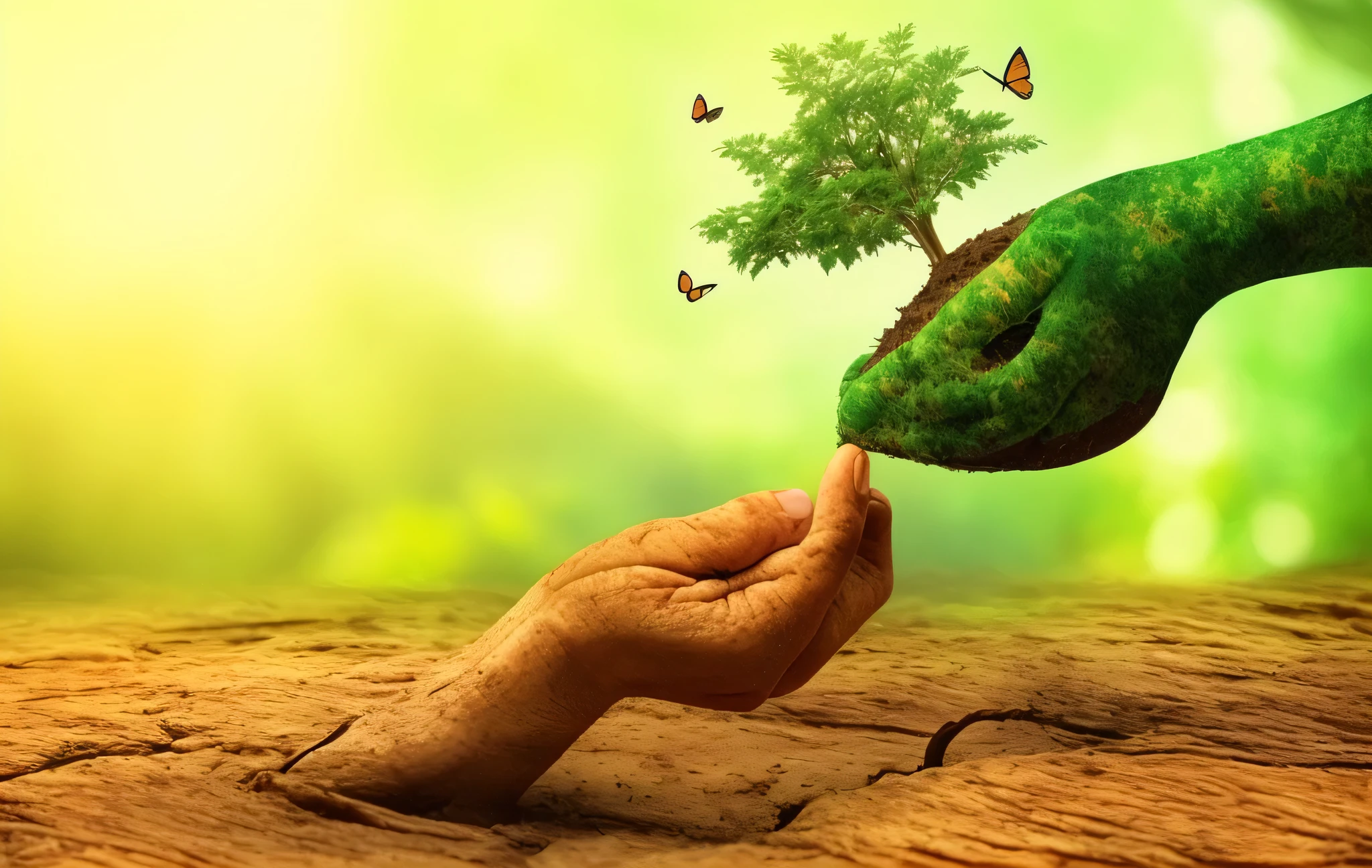 a person's hand holding a tree with a green leaf on it, gently caressing earth, mother earth, sustainability, nature environment, climate change, permaculture, touching tree in a forest, environmental art, holding the earth, our planet, profile pic, sustainable, rich environment, environment friendly, 2 0 2 2 photo, enchanted with nature spirit, natural environment