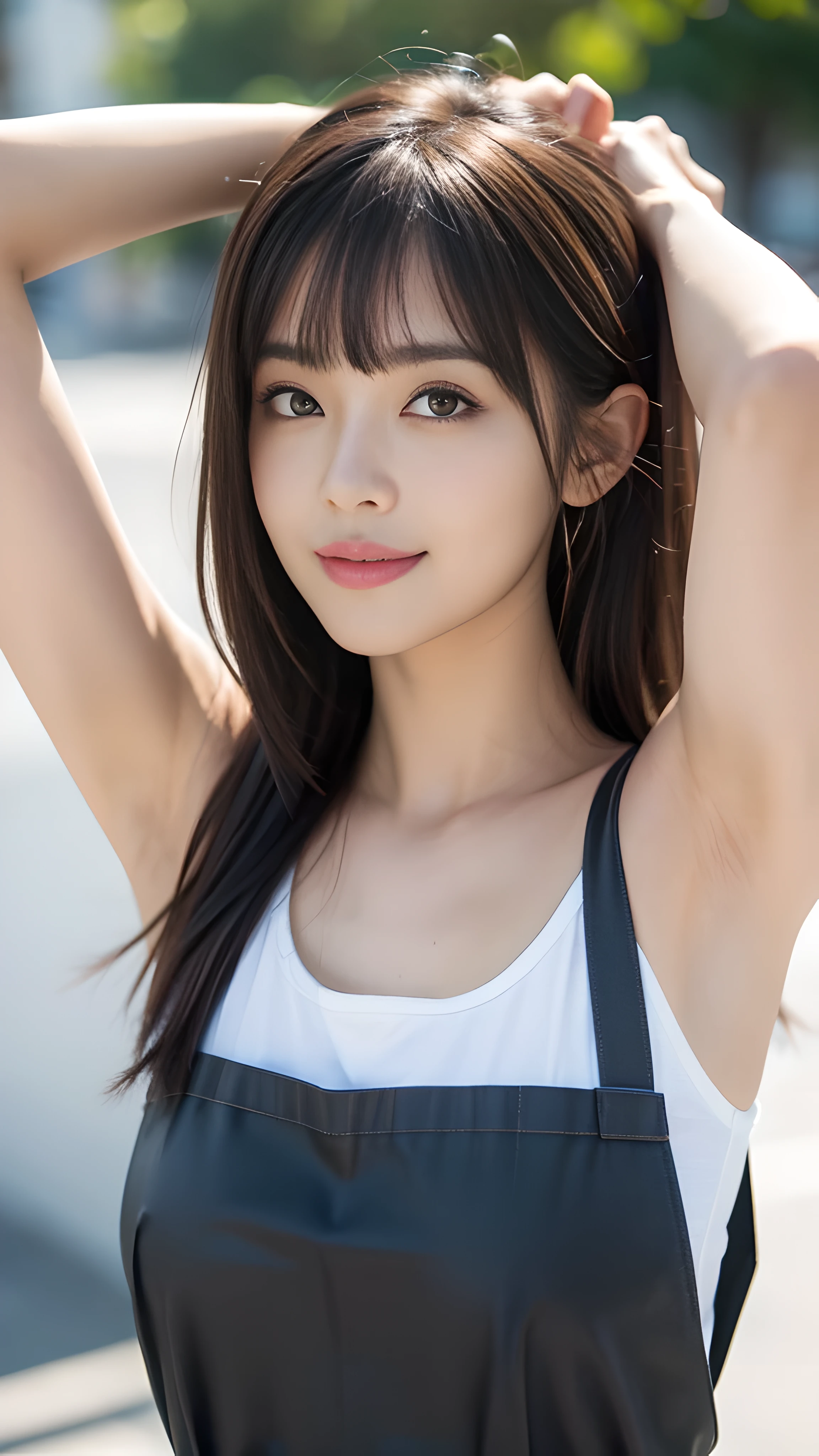 High resolution, Super detailed, Highly detailed CG Unity 8k wallpaper, realistic, photo-realistic, RAW photo, beautiful and detailed face, white skin, realistic skin, fine fabric texture, detailed hair texture, perfect proportions, beautiful face, Accurate, anatomically correct, Highly detailed face and skin texture, natural neck length, (beautiful hand air skin:1.2), thin legs, thin legs, fine eyes, symmetrical eyes, light brown eyes, double eyelid, thin eyebrows, (glossy lips:1.4), (goddess smile:1.2),
break,
(classy and cute girl:1.3),
(medium big breasts), (slender body shape:1.2),
(Hair color is random, hair length is random, Hairstyle is random), (( asymmetrical bangs:1.2)), (upper body shot:1.2),
,bus guide、night、cold winter season、nice random place、outside、The presence or absence of a hat is random..、Naked, wearing only an apron, Apron color is random, but、An apron with a very sophisticated and carefully designed design..、male, (arms tied behind body:1.5)