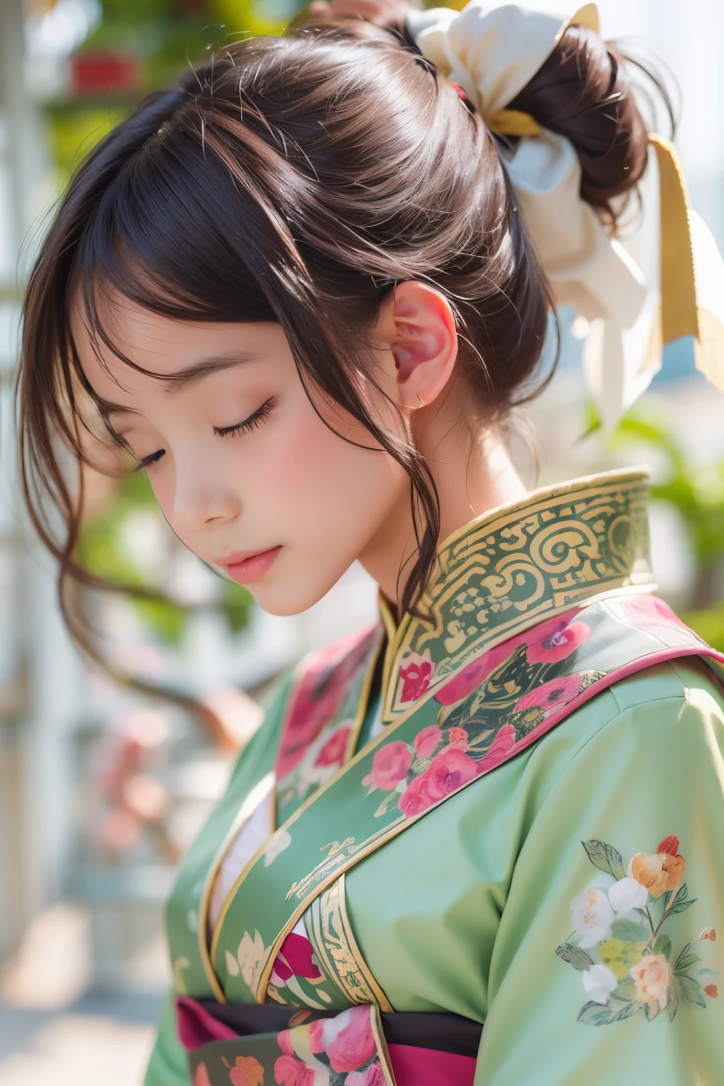 girl, ancient chinese costume, whole body, sunlight, clean face, clean white background, masterpiece, Super detailed, magnificent composition, ultra hd, high quality, very detailed, official art, uniform 8k wallpaper, Super detailed, 32K