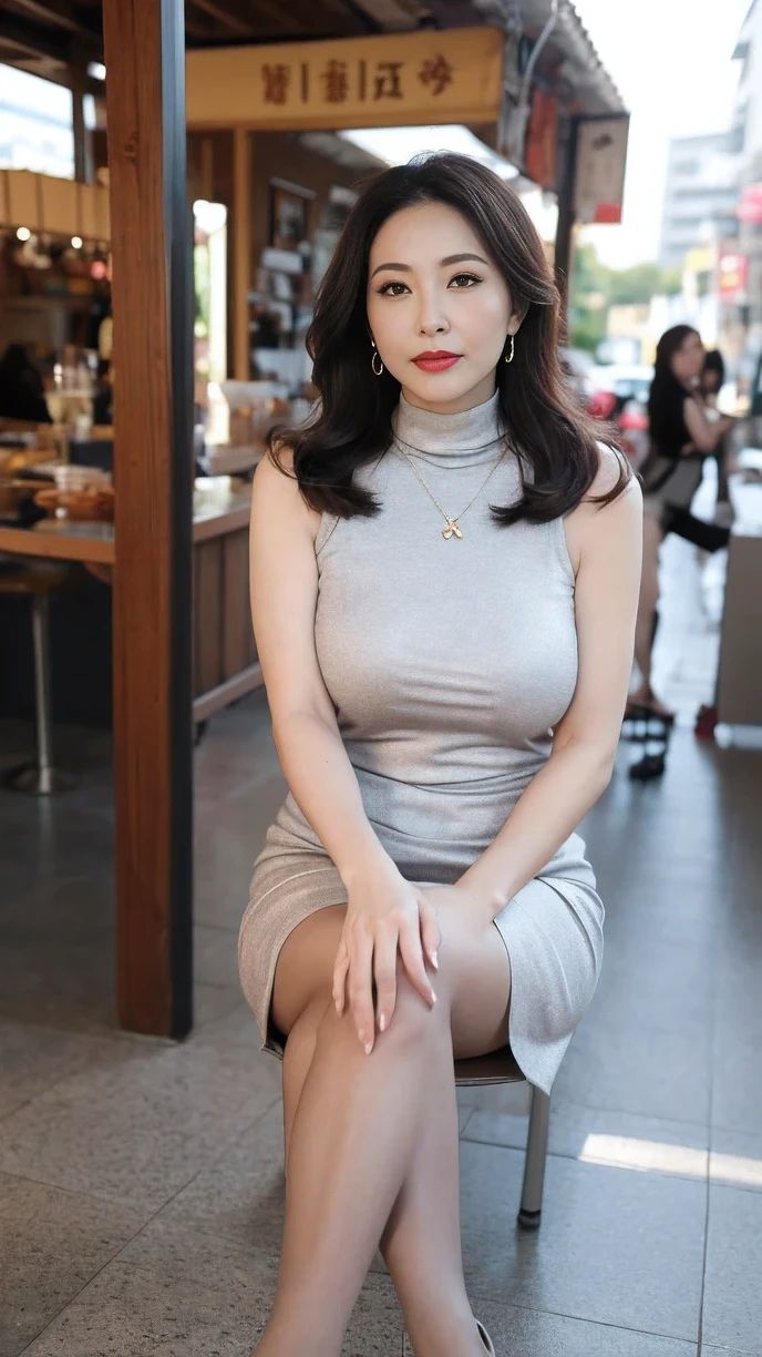 very very far，Booth photos，Greasy suspender pantyhose，an asian japanese woman，65 years old，big eyes，Elegant temperament Elegant temperament，巨大的big breasts，巨大的big breasts下垂，巨大的big breasts下垂(masterpiece:1.2, best quality), actual, (real picture,45 years old， intricate details, depth of field，High neck clothes), careful, The content is very detailed, This is a perfect face, Perfect body, large model, mature woman, High, Leg length, Greasy suspender pantyhose，pause black，Tight reflective knit skirt，High heel，natural background，Bokeh，long eyelashes,深色eye shadow，Apply lipstick，Her face is heavily made up，Very detailed,standing outdoors，full-body shot，High heel， an asian japanese woman，High neck golden dress，65 years old，big eyes，Elegant temperament Elegant temperament，best quality), actual, (real picture,65 years old， 还有错综intricate details, depth of field内容Very detailed, This is a perfect face, Perfect body, large model, mature woman, High, Leg length, ，High heel，standing outdoorss，Bokeh，long eyelashes,深色eye shadow，涂lipstick，Her face is heavily made up，Very detailed,middle aged woman,cosmetic, (lipstick: 1.1), (Eyeliner: 1.2), mascara, eye shadow, curly, ear nipple ring, necklace, Black greasy pantyhose, There are wrinkles at the corners of the mouth,Long-legged pantyhose，Greasy reflective pantyhose，big breasts，Black，High heel，远距离full-body shot，outdoor，Highly detailed 8k wallpaper), 8k,best quality, masterpiece, ultra high resolution,(lifelike:1.4), original photo, sharp focus, detailed, dramatic, exquisite beautiful woman, (tall and straight:1.1), (No), (droopy giant:1.1), (Fat Evil Goddesetallic high-leg turtleneck dress miniskirt:1.0),(turtleneck slim fit skirt),(Transparent metallic miniskirt ), half butterfly earrings, 双环necklace, (:1.05), (65 years old, : 1.4), cosmetic, (lipstick: 1.1), (Eyeliner: 1.2), mascara, eye shadow, Long curly hair, dynamic angle, (red lips)nice graphics, 大Leg length，Black Greasy reflective pantyhose，current employer，spectacular view, Show your whole body in the big city,