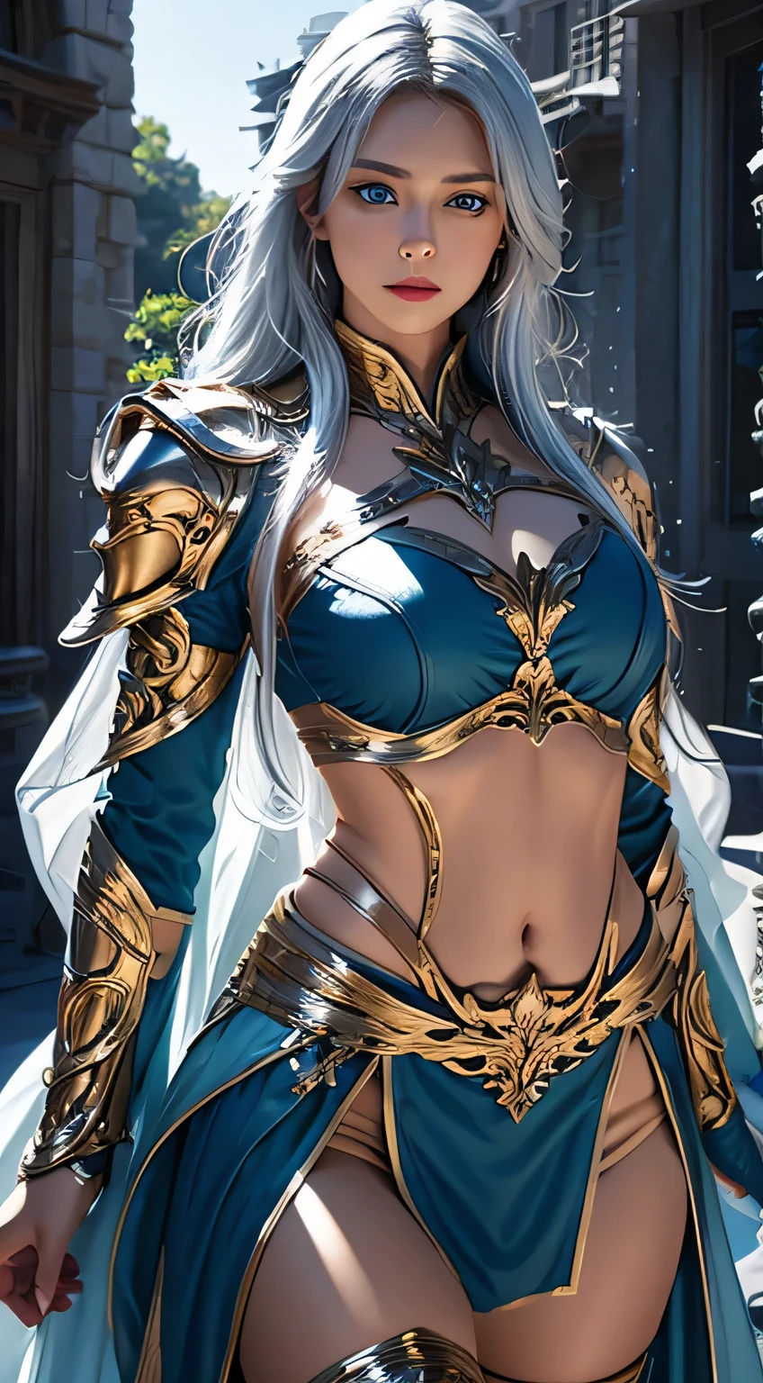war witch,beautiful girl,Warrior,Beautiful silver hair,luxury,wonderful,elegant,complicated,High detail,Digital Painting,Art Station,Concept Art,Sharp Focus,Illustration,Art by Ross Tran,sexy ultra micro bikini,Perfectly beautiful big bust,beautiful abs,Perfectly beautiful designed and detailed face,Perfectly beautiful hair,god々Cool atmosphere,Perfectly beautiful and balanced body,silky and beautiful skin,Perfectly beautiful and balanced face,have a beautiful designed and detailed spear in hand, Perfectly beautiful designed and detailed Mysterious tattoos,Perfectly beautiful designed and detailed armor,Feminine figure.Beautifully and delicately designed hair accessories,Fighting on the battlefield