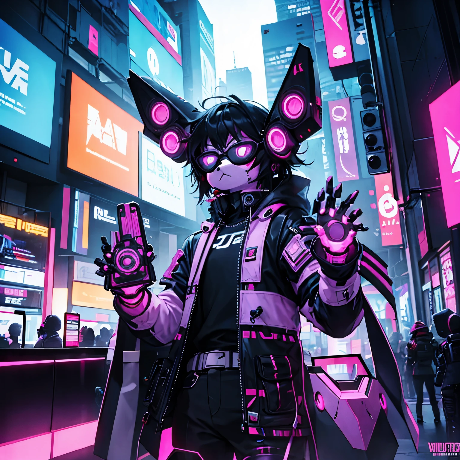 Furry,Robot,Cyberpunk,Rave