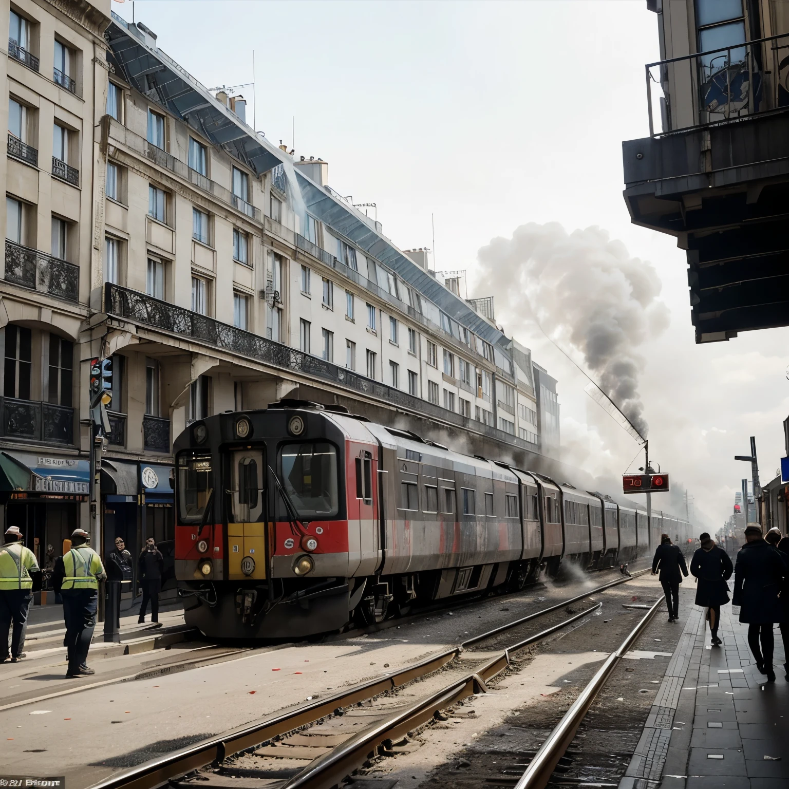 The Montparnasse derailment occurred at 16:00 on 22 October 1895 when the Granville–Paris Express overran the buffer stop at its Gare Montparnasse terminus.
