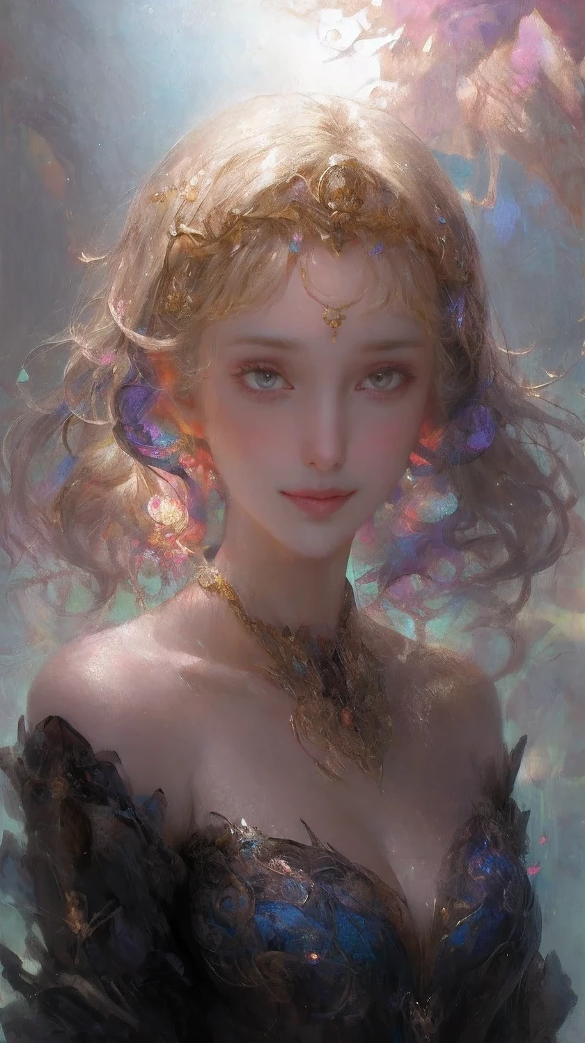 (masterpiece, top quality, best quality, official art, beautiful and aesthetic:1.2), (1girl), extreme detailed,(fractal art:1.3),colorful,highest detailed,Dreamy Atmosphere,Bright color,Complete clothes.