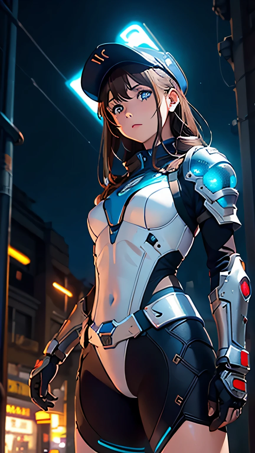 A girl is posing for a photo,pretty girl,Enchanting girl,Anime Girls,
(((One Girl,16 years oing eyes,blue eyes),(Small breasts),

Satono Diamond、(((Green and white cyber suit)), ((cyborg、Robot Girl、rifle)))、((Green headband))、
BREAK 

(Beautiful Hair,Shiny Hair),Hair blowing in the wind),

(Expression of fine eyes,Beautiful and delicate eyes,Sparkling eyes,Eye Reflexes),
(double eyelid,Long eyelashes),
(Beautiful Nose,Thin Nose),
(Glossy lips,Beautiful Lips,Thick lips),
(Symmetrical facial features,Perfect Face),(((Detailed skin,Oily skin,Textured skin,Beautiful Skin))),
break 

(Serious expression、Glaring),
 ((night、SF World、Ruined City, ruins)),((Run、Dynamic Pose、front view、Cowboy Shot:1.4)),
break 

(((highest quality)),((masterpiece)),((Very detailed))),((High resolution),(8k),(16k,1080p),(Anime 2D Rendering)),(Anatomically correct),
((Realistic)), (The best CG),Highly detailed art,CG illustration,
