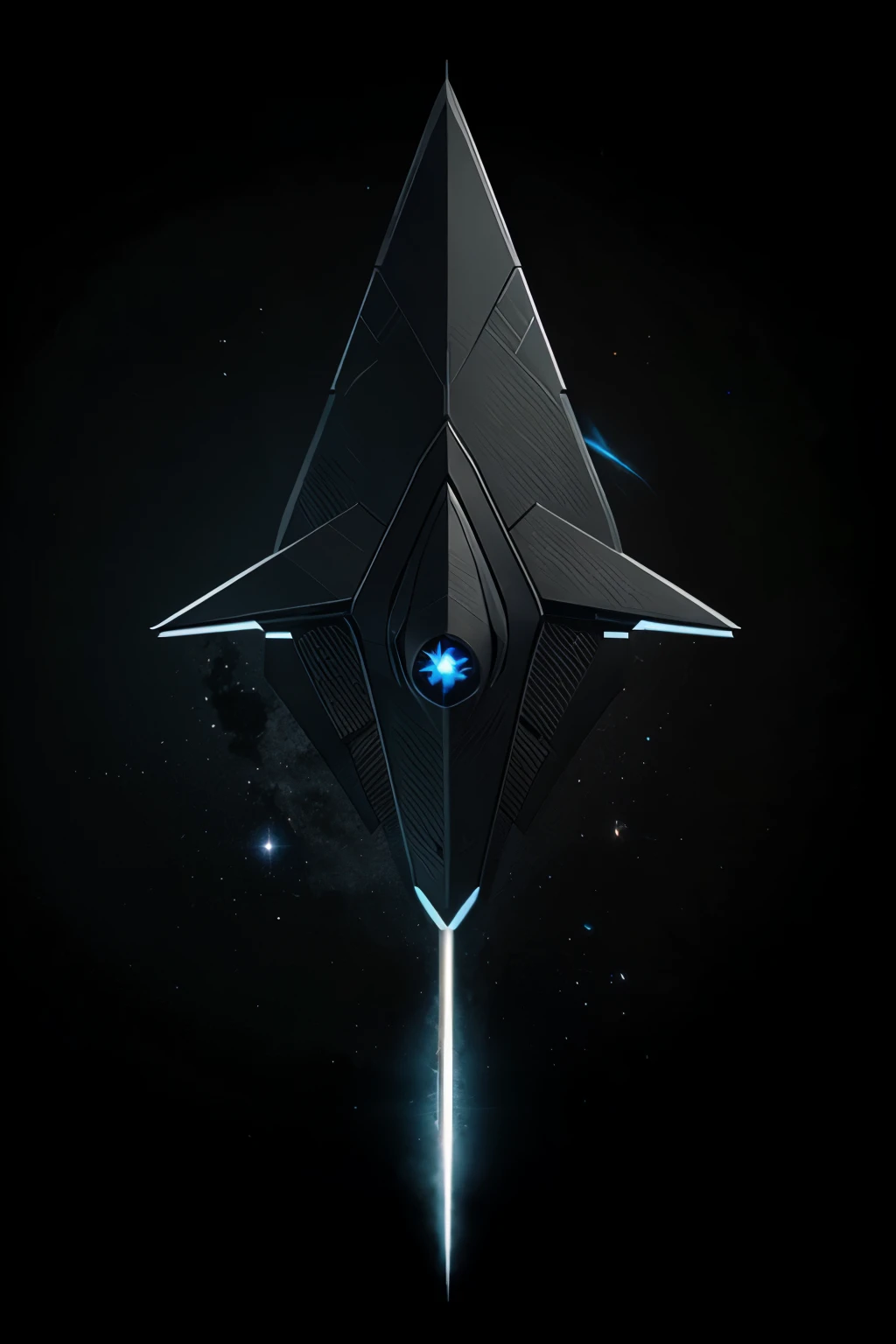 blackened starship logo for a game studio