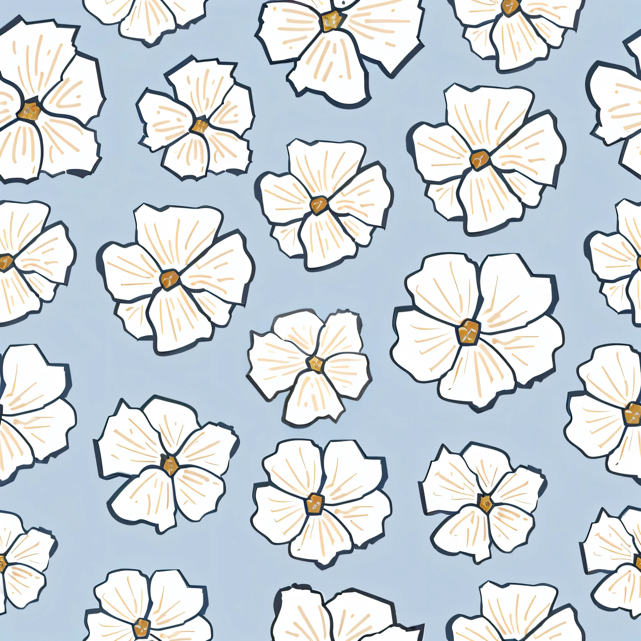a close up of a pattern of white flowers on a blue background, floral pattern, background natural flower, flower background, dreamy floral background, seamless pattern design, flowers in background, flowers background, garden flowers pattern, flowery, background chaotic flowers, floral wallpaper, flowery wallpaper, pastel flowery background, stylized flowers, floral background, patchy flowers, many flowers