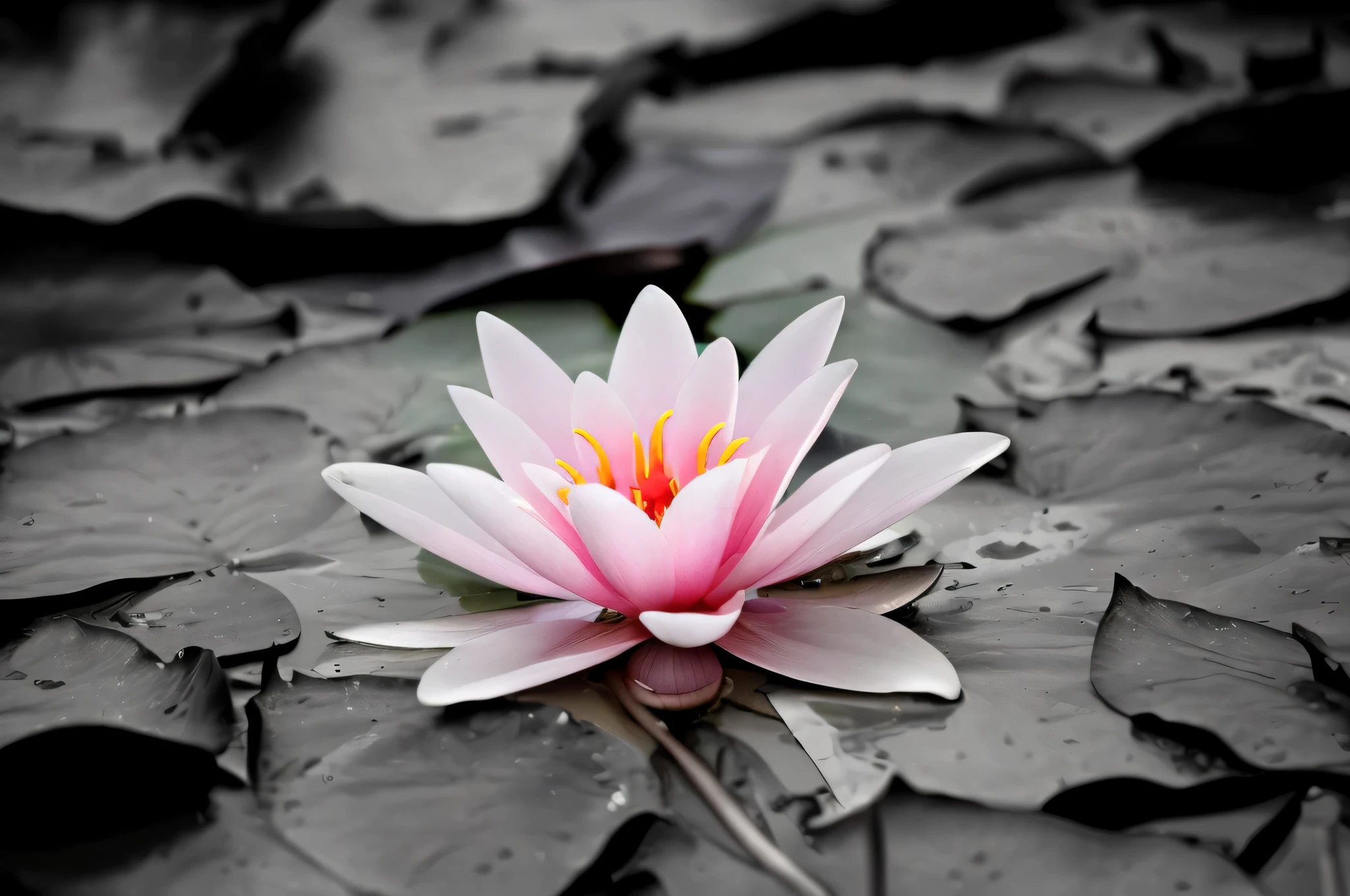 there is a pink flower that is sitting on a leaf, lotus flower, sitting on a lotus flower, standing gracefully upon a lotus, lily pad, lily flower, pink lotus queen, with lotus flowers, nymphaea, floating in a powerful zen state, lotus flowers on the water, lotus petals, surrounded flower, lotus, standing on a lotus