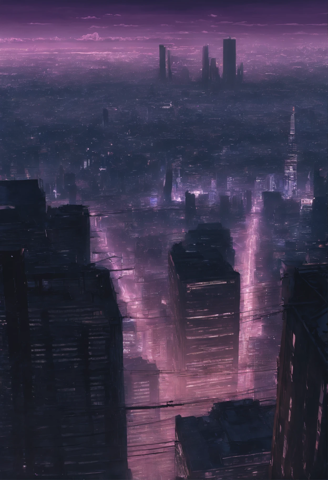 Close-up of the city with neon sunset in the background, Synthwave City, vaporwave city, Synthwave aesthetics, Neon City in the background, Background of Neo Tokyo, Neon metropolis in the background, Futuristic urban background, cyberpunk aesthetics, The city's backstory is cyberpunk, Purple Cyberpunk City, cyberpunk city background, cyberpunk aesthetics, cyberpunk atmosphere, Cyberpunk cityscape,anime clouds, Anime background, anime sky, in style of makoto shinkai, Beautiful puffy clouds. the anime, style of makoto shinkai, makoto sinkai!, beautiful anime scenery, based on Makoto Shinkai, Anime Landscape Wallpaper, makoto sinkai!!, Makoto Shinkai art style,japanaese girl,pale skin,beatiful face(purple hair)red jacket,Tokyo at night, with Cyberpunk style,Japanese streetwear,Tokyo Fashion,In a Cyberpunk 2 jacket 0 7 7,Full-length,attractive pose,Bottom view