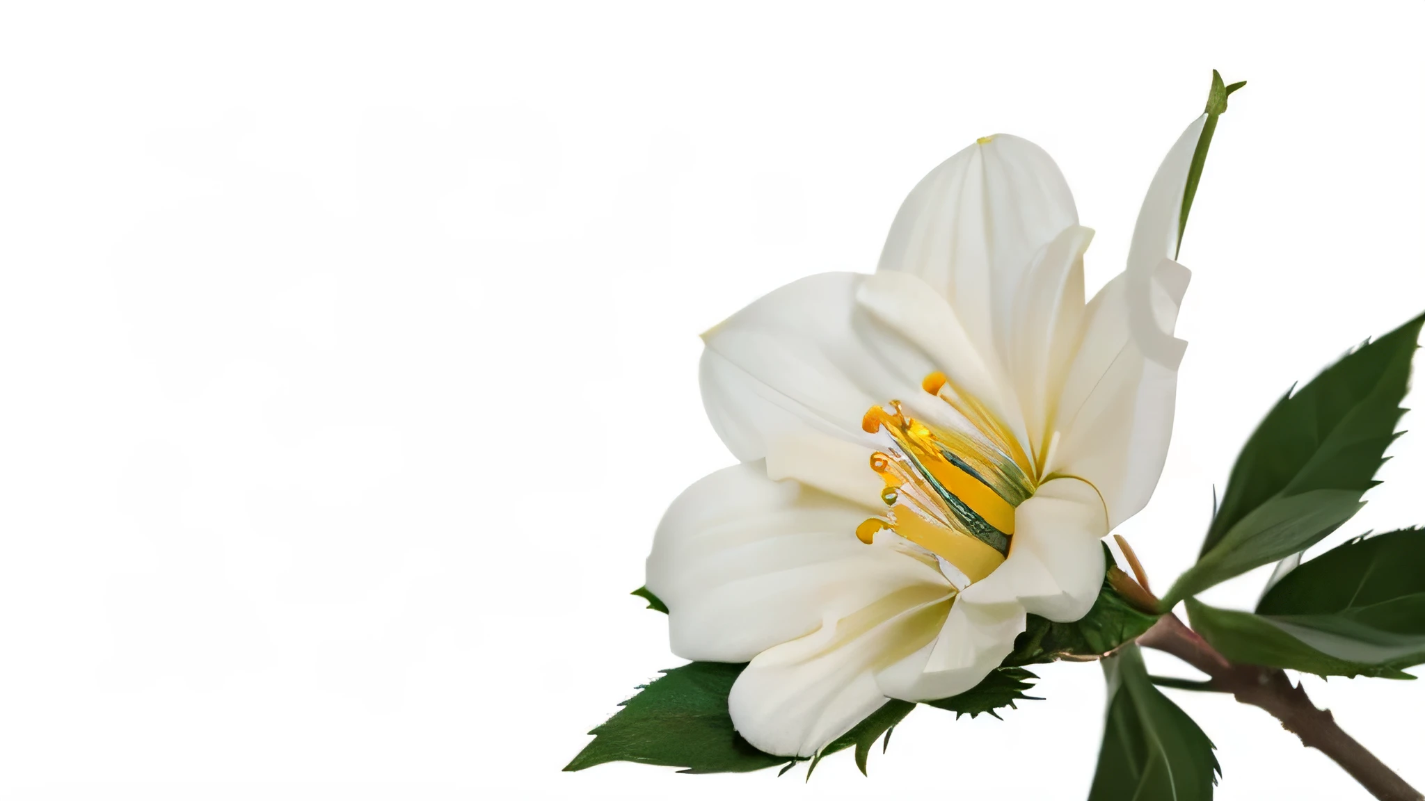 flower, white background