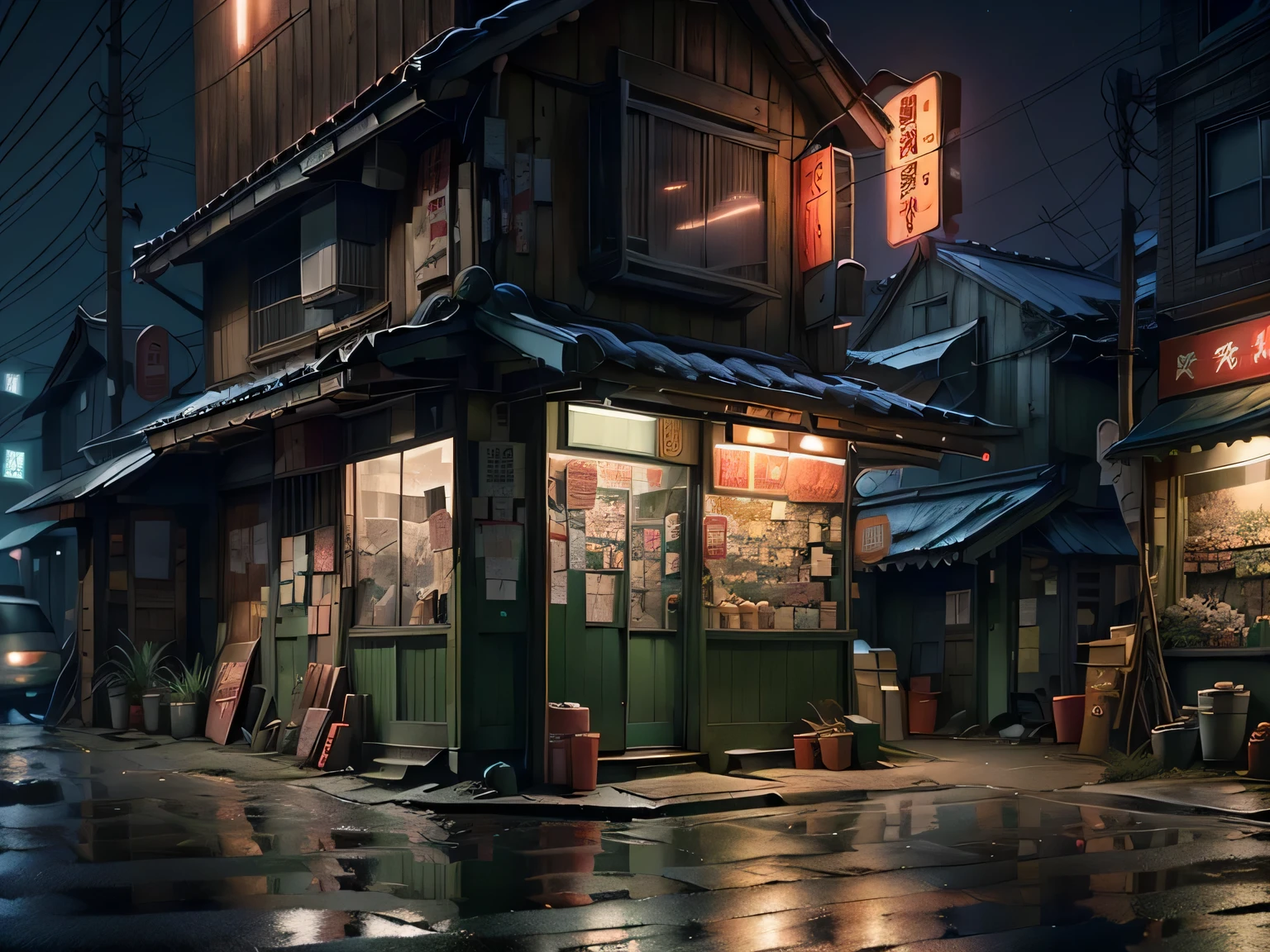 Neon Street Japan Midnight