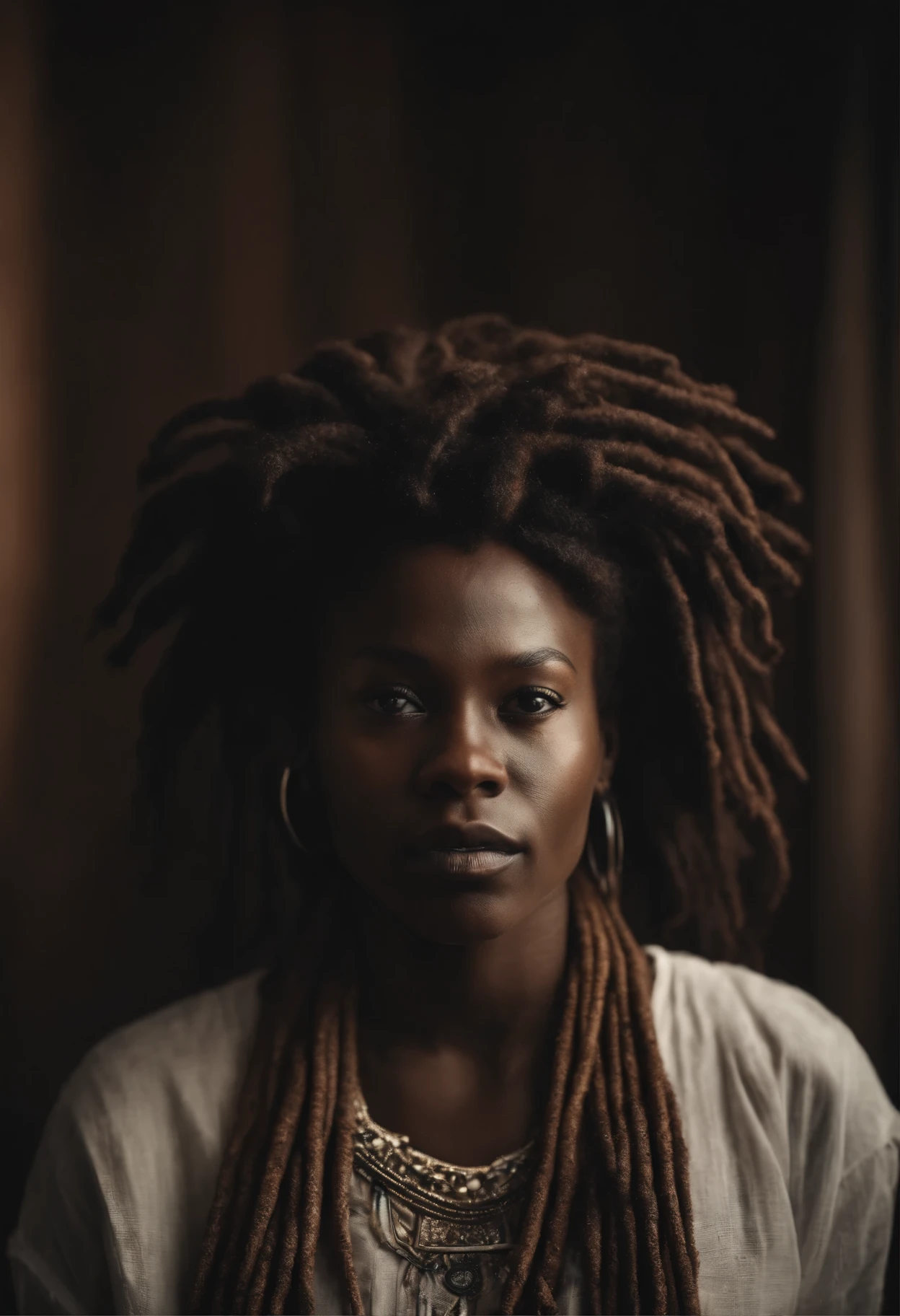 African model with dreadlocks