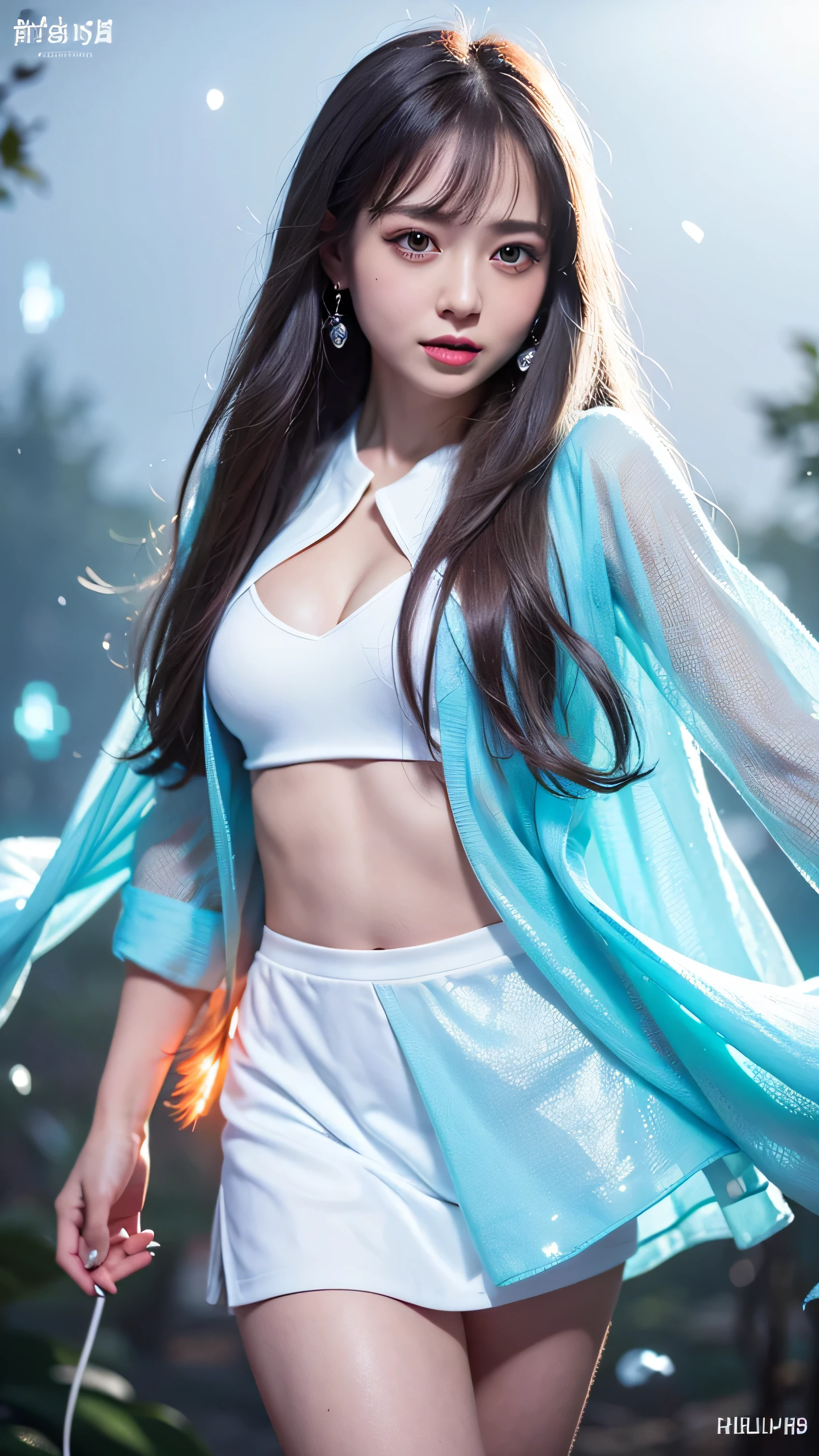 Beautiful realistic girl with BRIGHT WHITE-BLUE long hair ,Close-up of clean skin with detailed skin ,full length,in a short miniskirt,on an orange background ,Against the background of the starry sky,bright makeup,EARRINGS WITH GLITTERS,two-leaf gray flower,translucent speckled bifoliate gray,Bioluminescent - Ultra High Quality 8K Music Equalizer, High contrast, rich colors, soft light, Super detailed photos. ultra high quality 8K, High contrast, noise reduction, яркие rich colors.. high quality, 8K Ultra HD, High contrasthigh quality,мягкие close focus,very beautiful flower, translucent red lily of the valley with dew drop flower, bioluminescent flower glows and shimmers, he grows in a mysterious forest, shrouded in mystery, Сверхhigh quality 8k, High contrast, rich colors, soft light, Ultra-detailed photos. Сверхhigh quality 8k, High contrast, noise reduction, bright rich colors.. high quality, 8K Ultra HD, High contrast