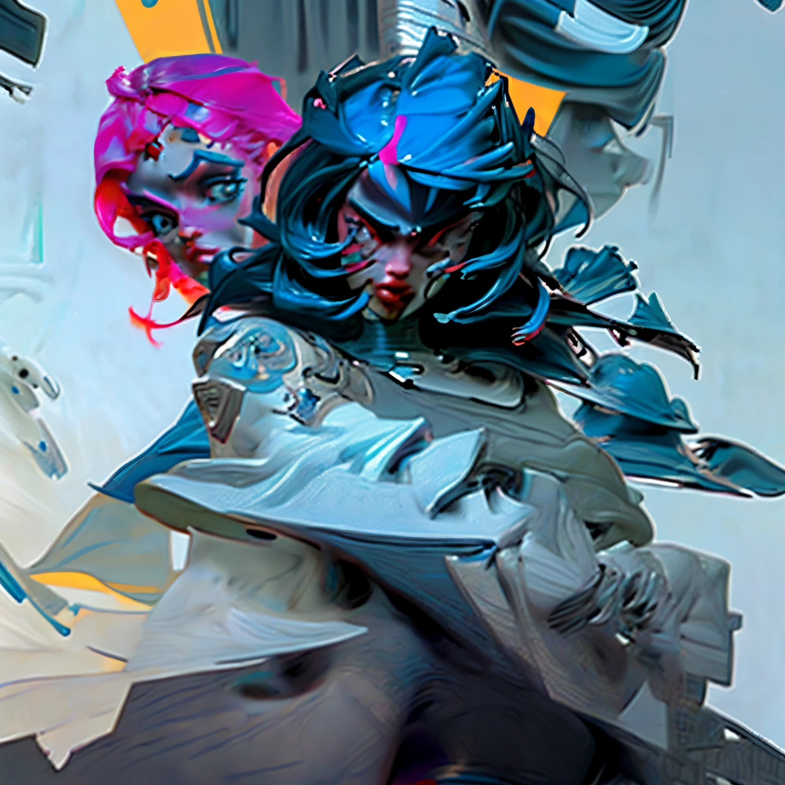 Quiero un personaje femenino de star wars parecido a Darth Maul ,con pelo negro largo y flequillo recto corto.