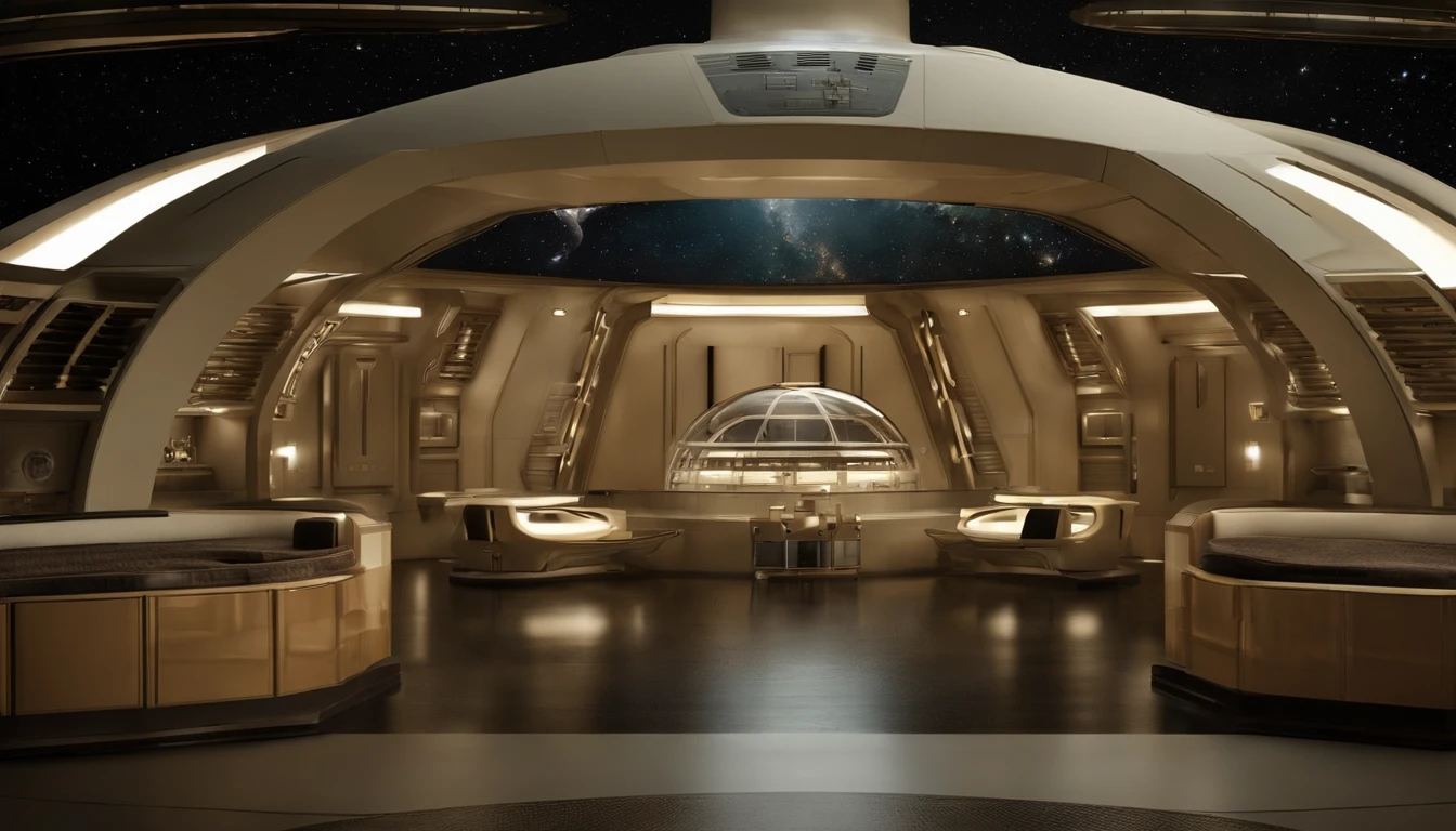 1930s science fiction film setting，interior of a planetary research base, control center of a space colony, boa imagem，wide areas, In addition to scientific and technological training，sober tones, Design retro-futurista 1930, Base of only num alien planet, (((Planetary Base on the ground)))