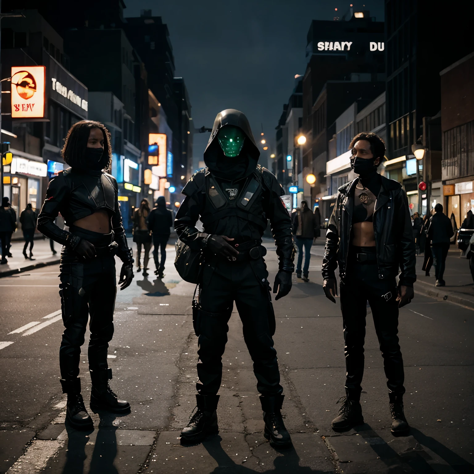 Aliens on the street enslaving humans