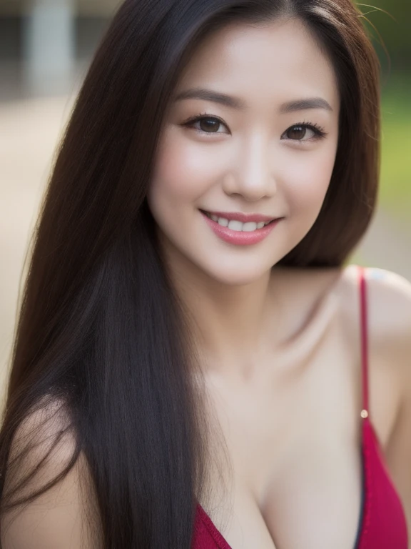 (realistic、masterpiece、Best Quality、8K、highres、high resolution:1.3)、1 girl、smile、Gigantic breasts、white bikini、looking at viewers、super fine face and eyes、long hair、 upper body、